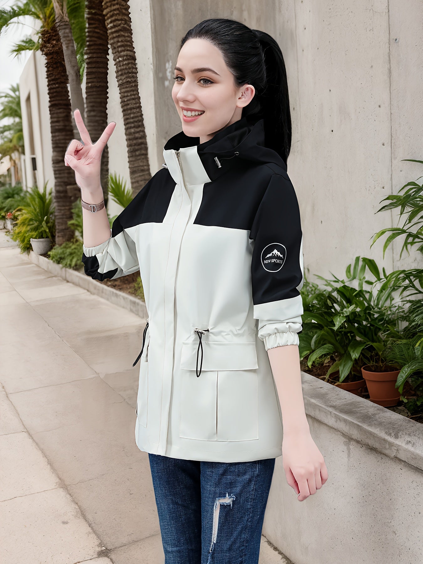 Stijlvolle en waterdichte dames outdoor jas voor herfst en winter- avonturen! afbeelding 7