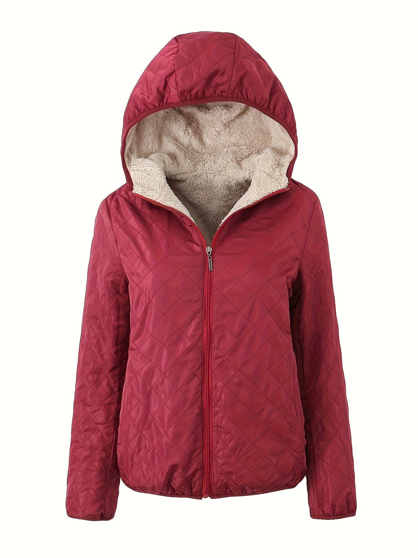 Gewatteerde jas met capuchon en rits - perfecte combinatie van comfort en stijl afbeelding 4