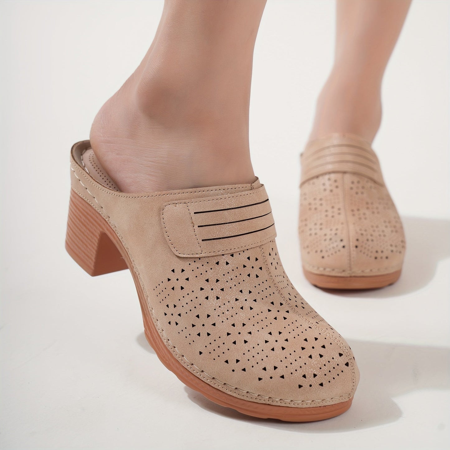 Stijlvolle dames sandalen met dikke hak: geniet van comfort en uitstraling afbeelding 9