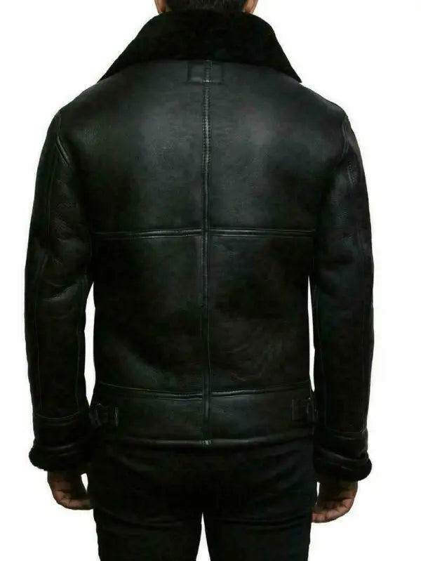 Ravi | Leren winterjack