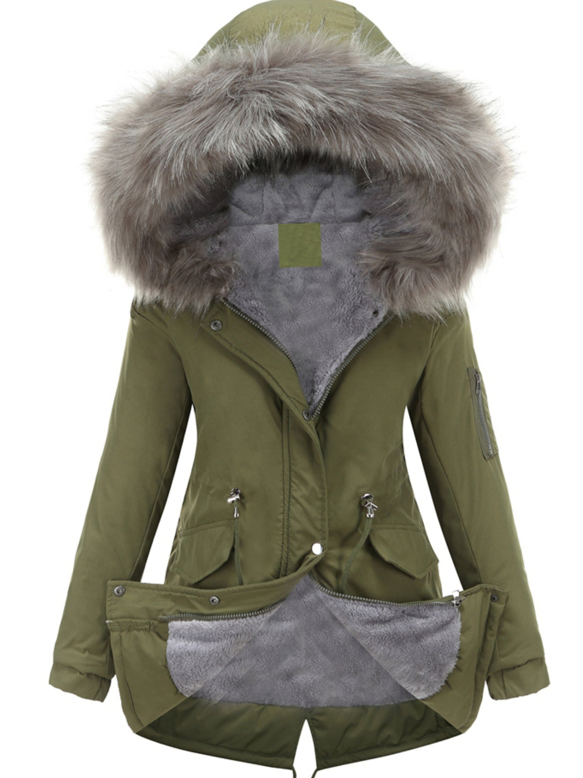 Stijlvolle heren parka jas - Warme katoenmix voor de herfst en winter afbeelding 2