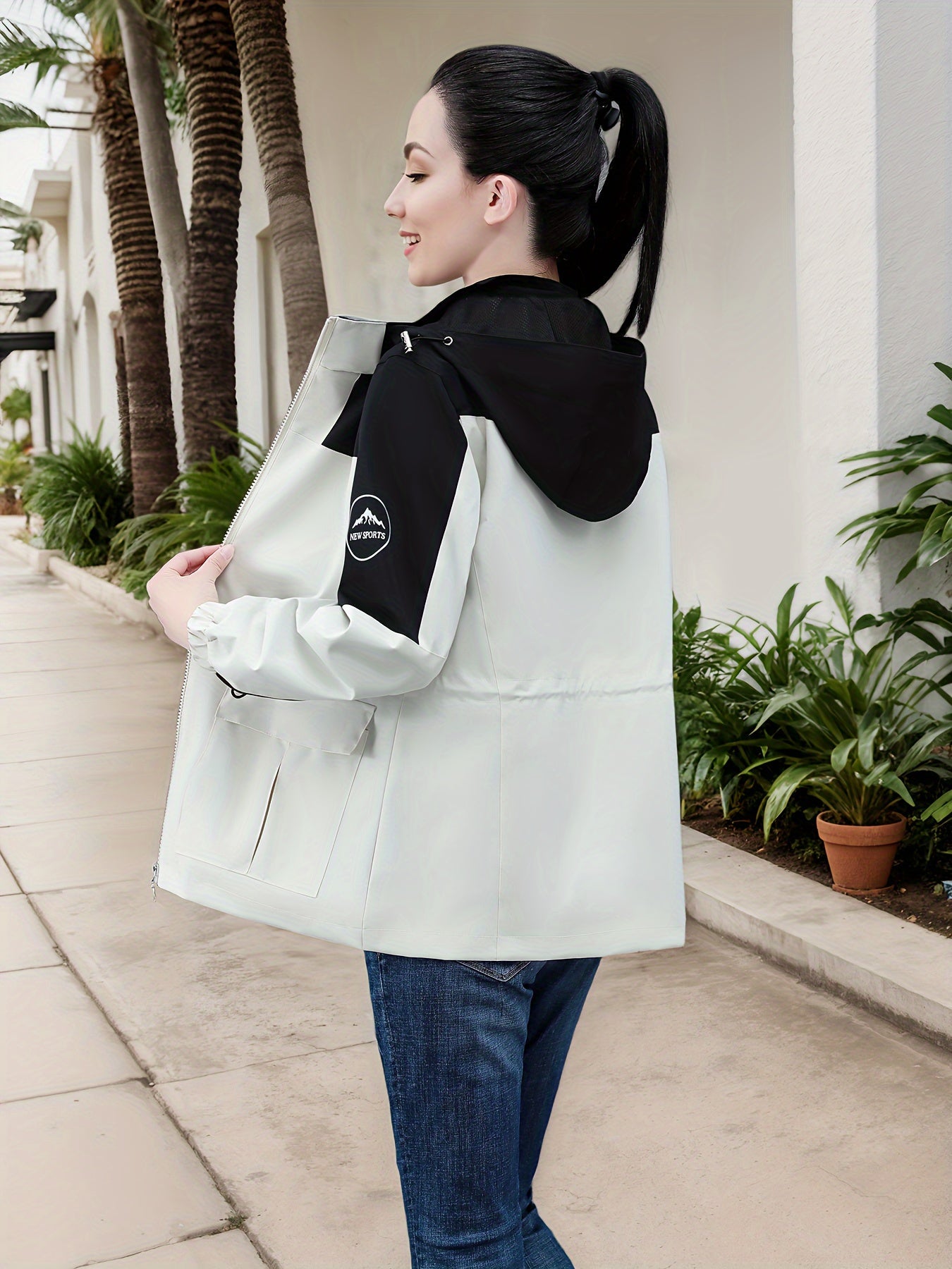 Stijlvolle en waterdichte dames outdoor jas voor herfst en winter- avonturen! afbeelding 5