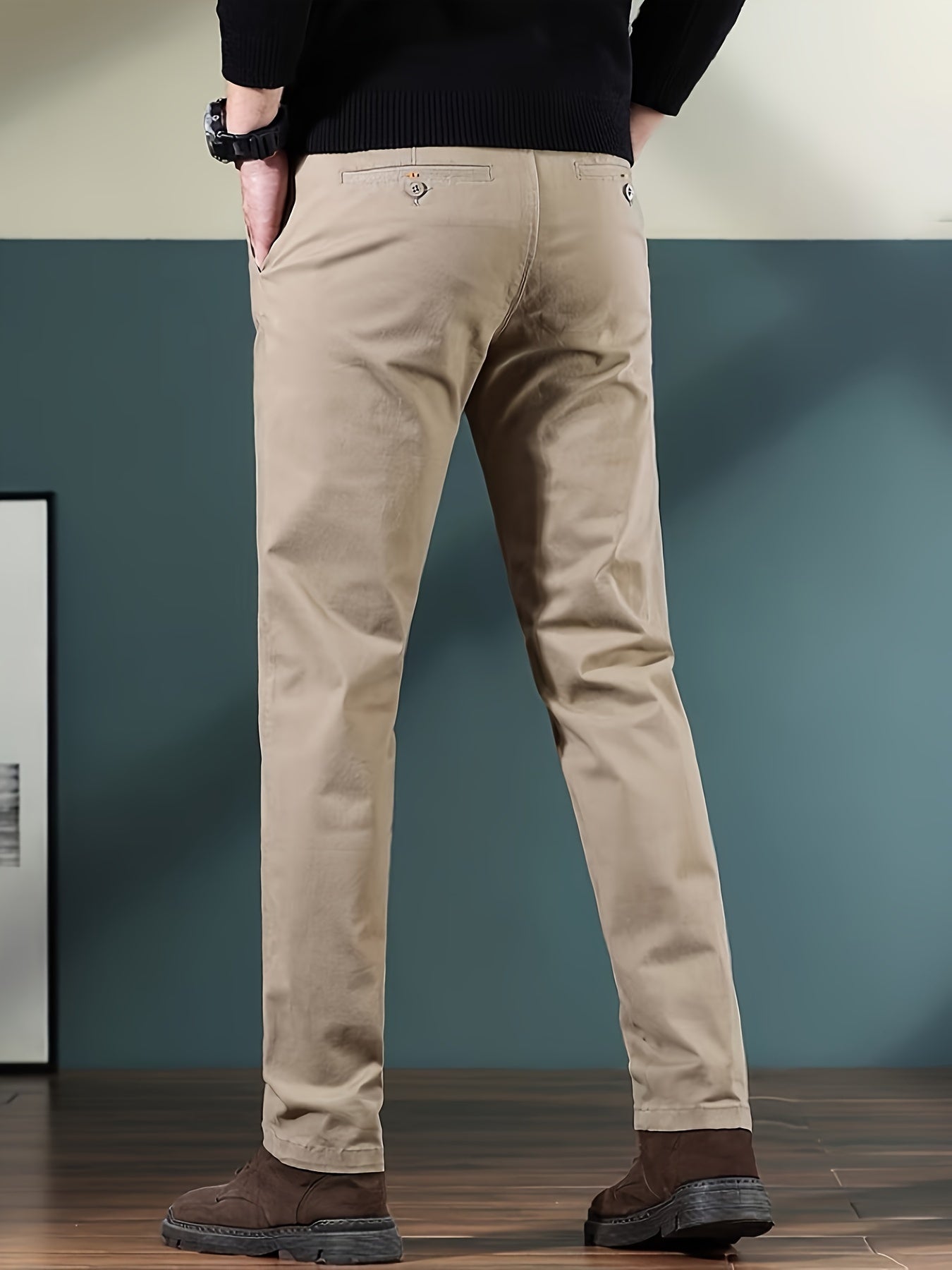 Lichtgewicht chino met klassieke pasvorm