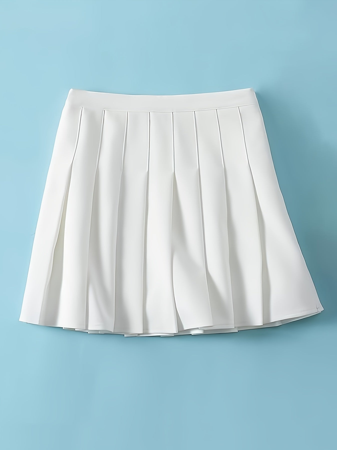 Hoge taille damesrok met plooien en katoenmix: stijlvol en comfortabel! afbeelding 8