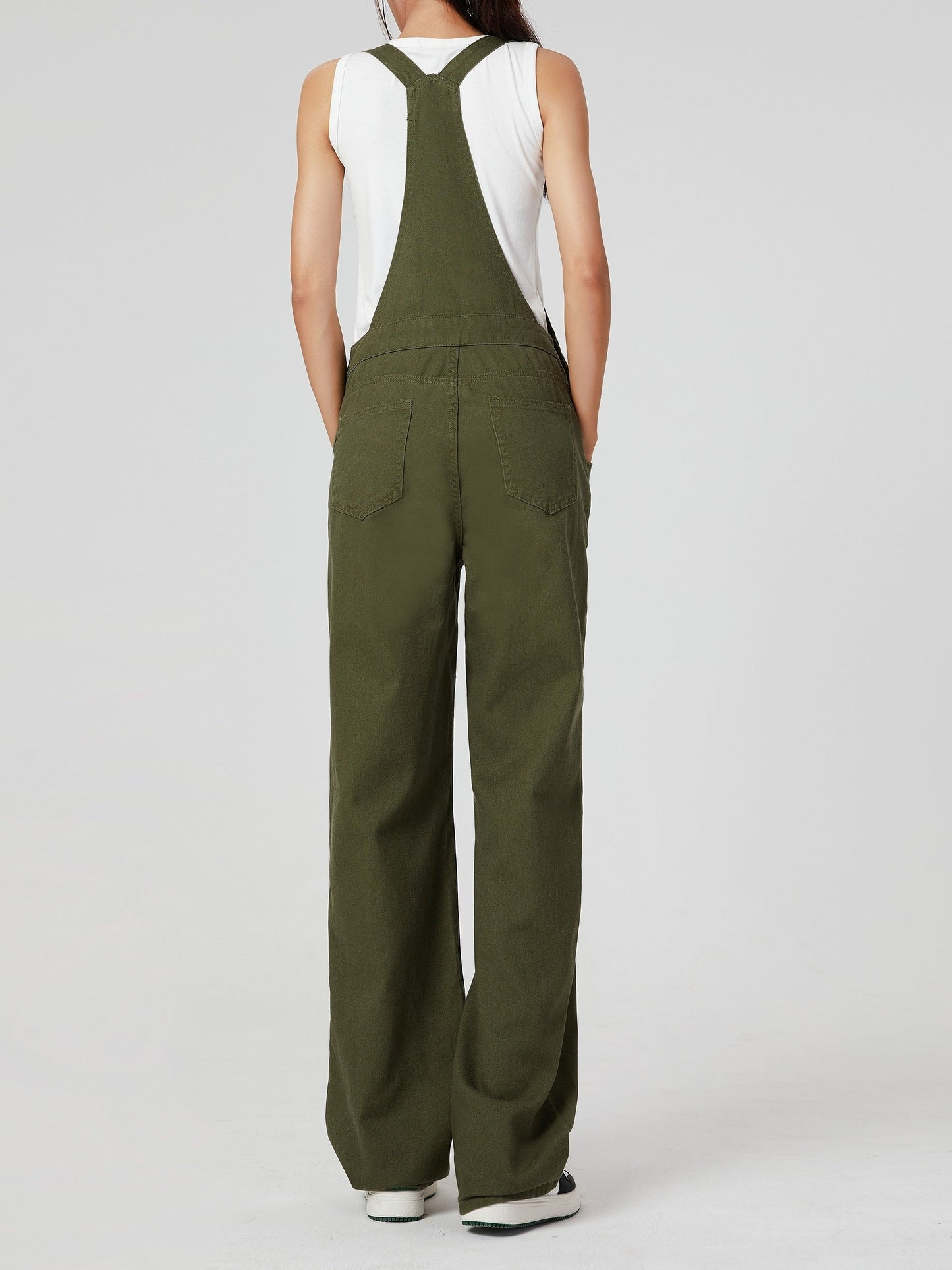 Stijlvolle groene jumpsuit van denim - perfect voor elke seizoen! Duurzaam en veelzijdig. Shop nu! afbeelding 5