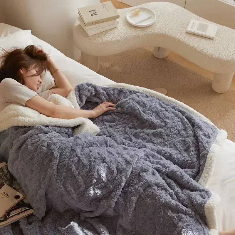 Nina | Dikke winter lamswollen deken