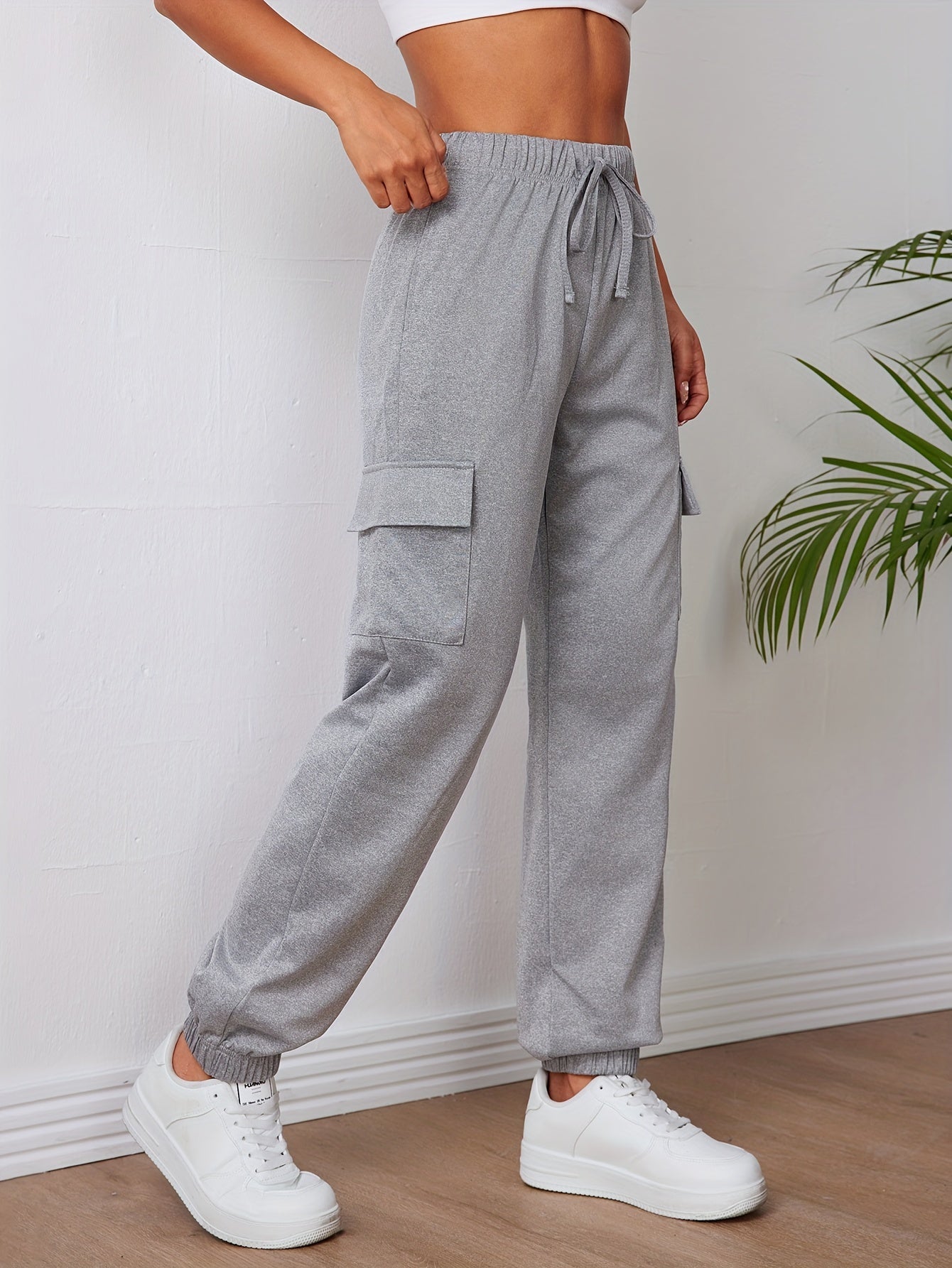 Stijlvolle dames gebreide atletiekbroek - comfortabele en praktische herfst- en winterkleding! afbeelding 2