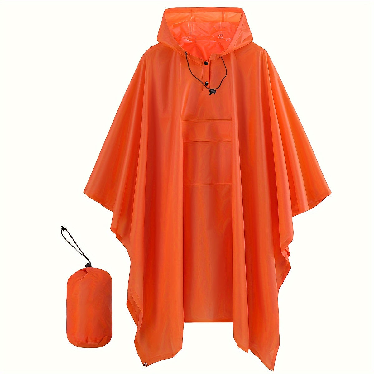 Waterdichte opvouwbare regenponcho met capuchon - Perfecte bescherming tegen regen! afbeelding 9