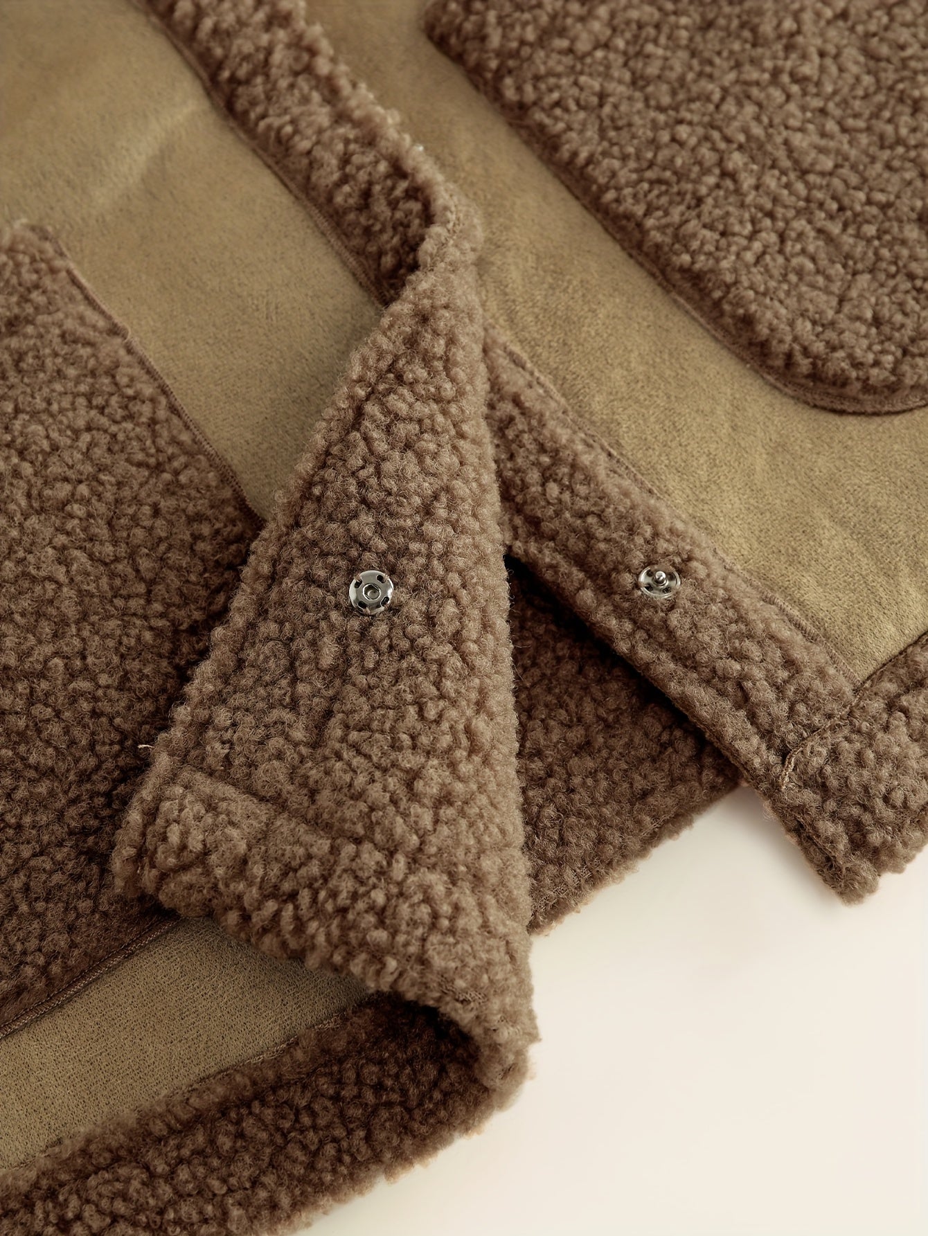 Pluche mouwloos gilet van luxe katoenmix voor herfst en winter afbeelding 6