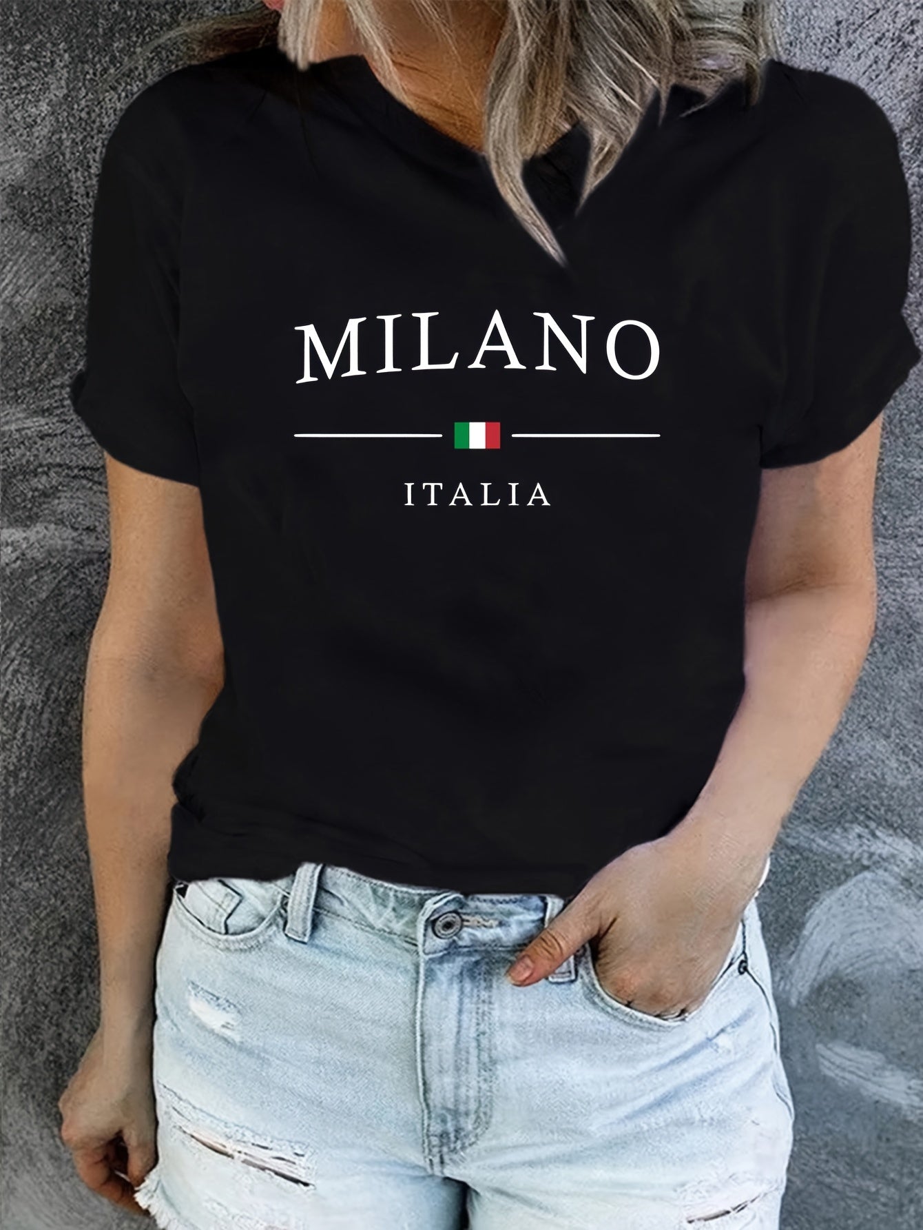 Italiaans geïnspireerd print T-shirt afbeelding 3