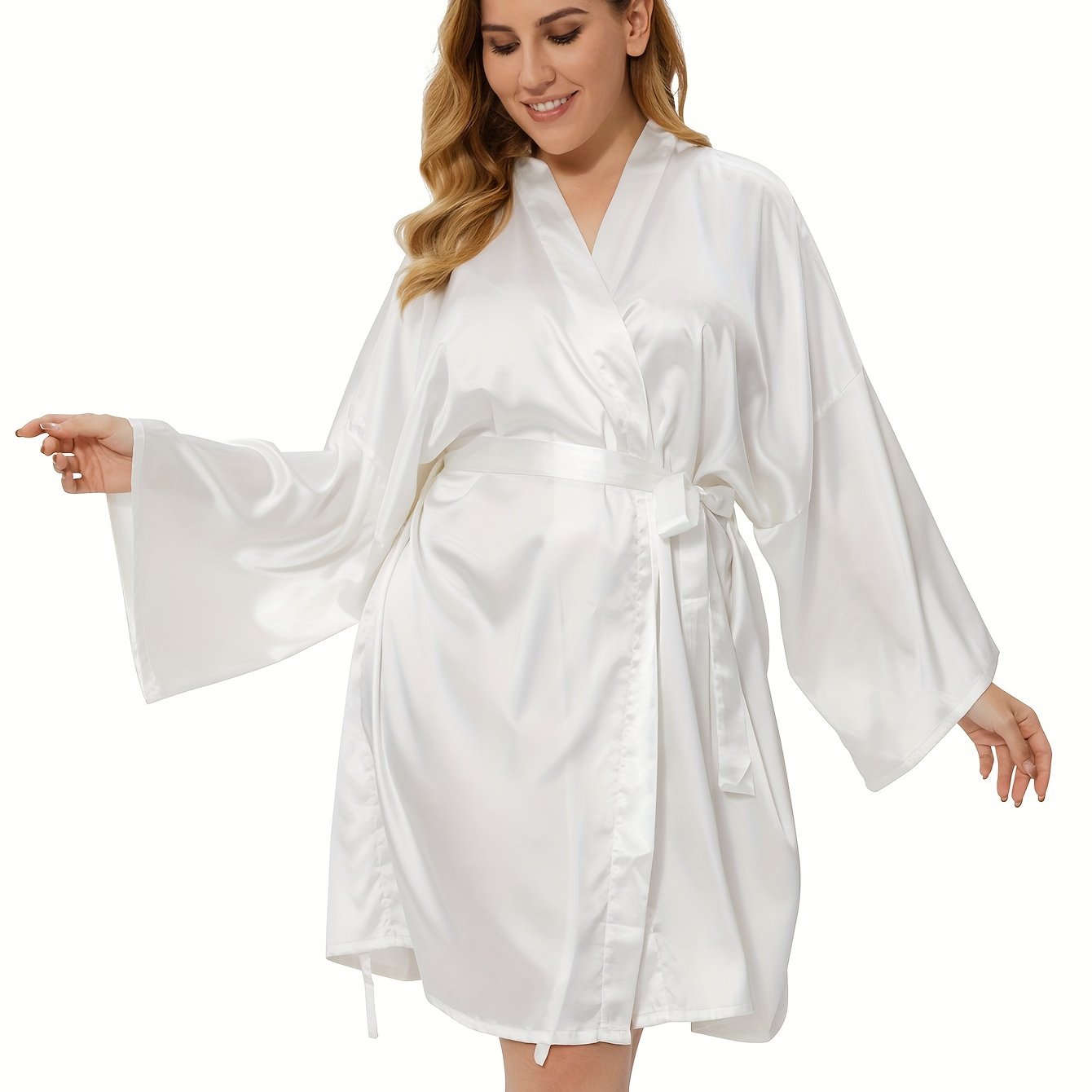 Stijlvolle dames kimono badjas van luxe katoenmix | Comfortabel en elegant afbeelding 15