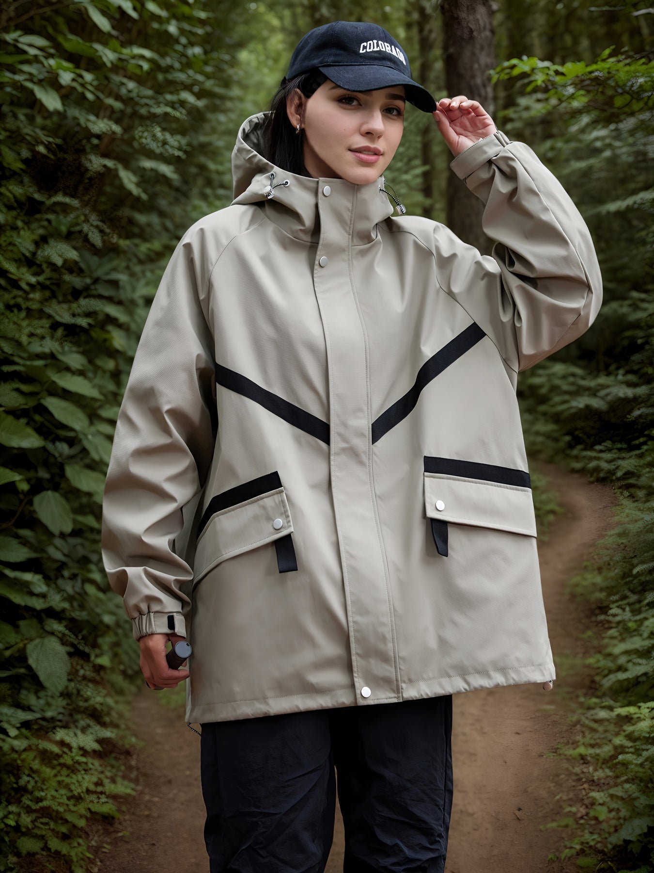 Waterdicht lichtgewicht windjack van premium katoenmix | Bescherming en stijl in één | Perfect voor herfst en winter afbeelding 9