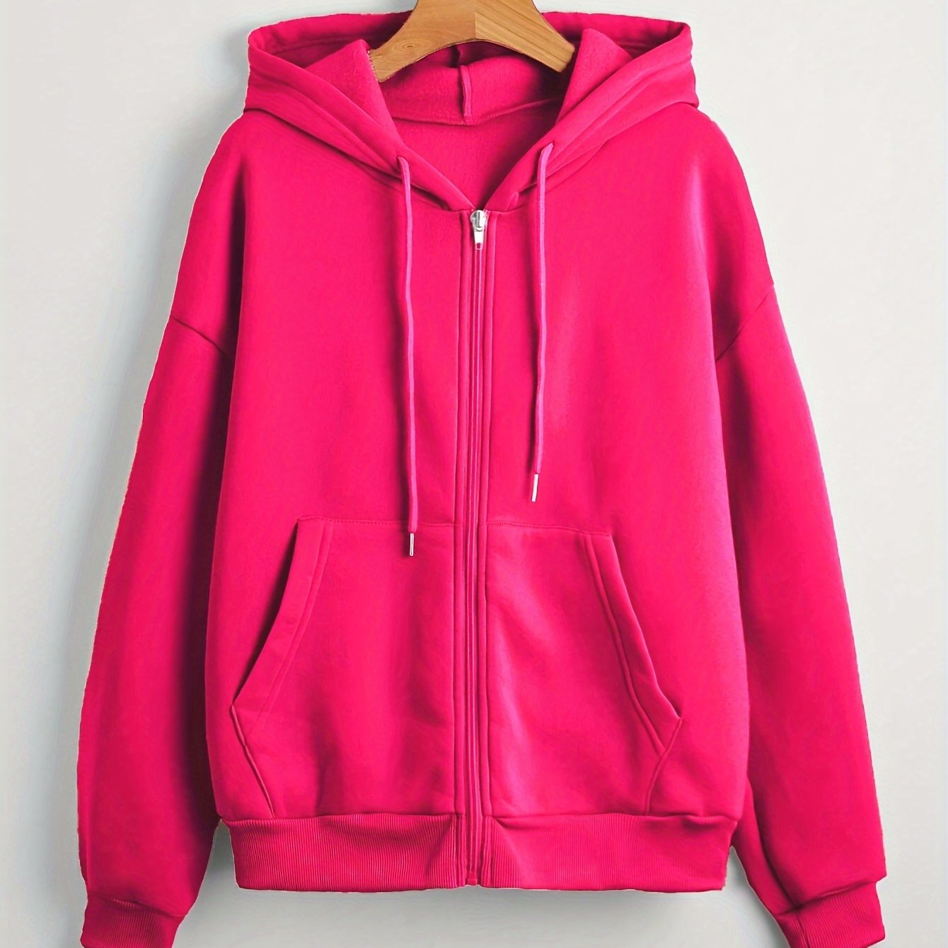 Stijlvolle herfst- en winterhoodie met korte lengte en capuchon | Comfortabele en modieuze keuze met hoogwaardige katoenmix | Verkrijgbaar in effen kleuren afbeelding 13