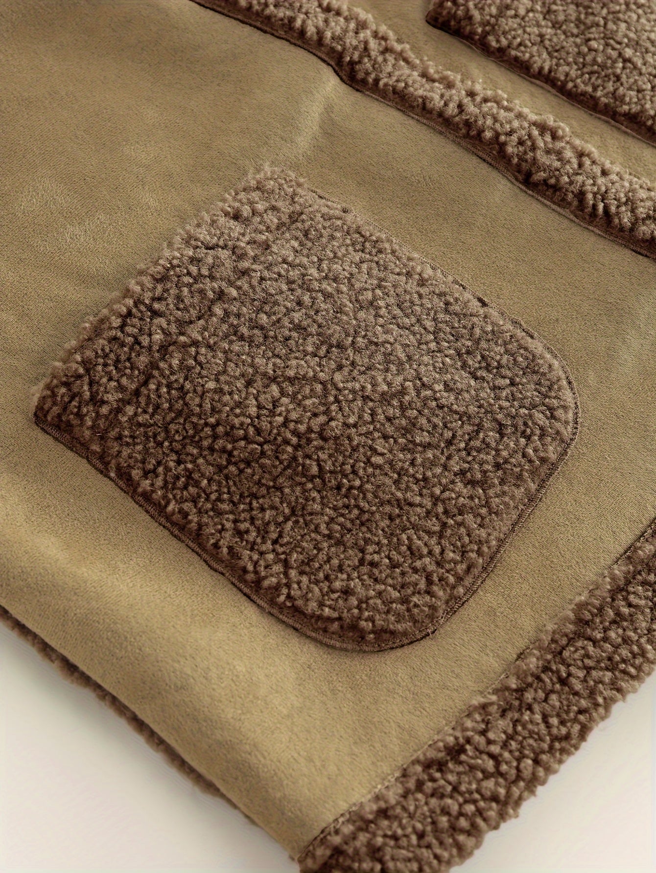 Pluche mouwloos gilet van luxe katoenmix voor herfst en winter afbeelding 7