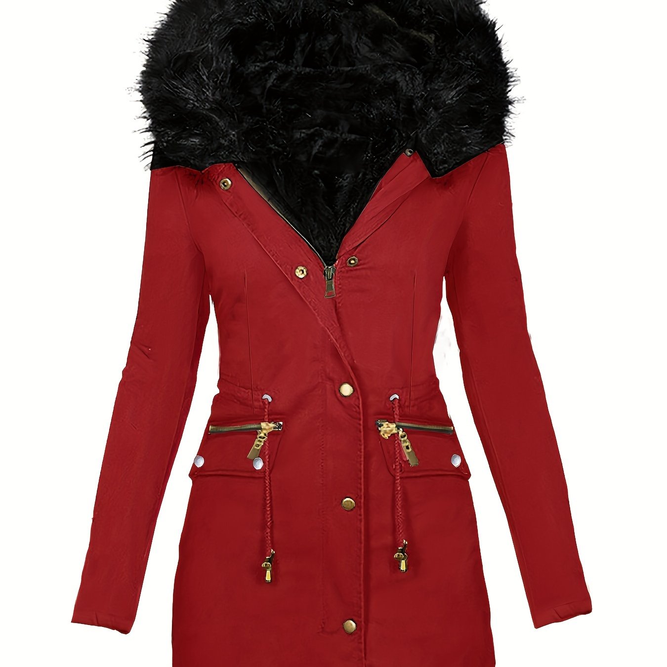 Trendy parka jas van luxe katoenmix | Verstelbare taille en praktische zakken | Perfect voor herfst en winter afbeelding 12