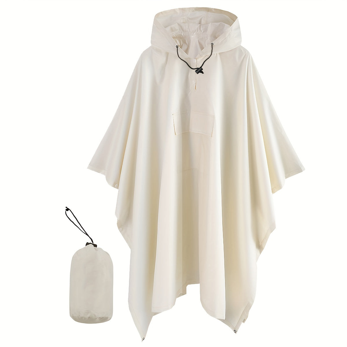 Waterdichte opvouwbare regenponcho met capuchon - Perfecte bescherming tegen regen! afbeelding 10