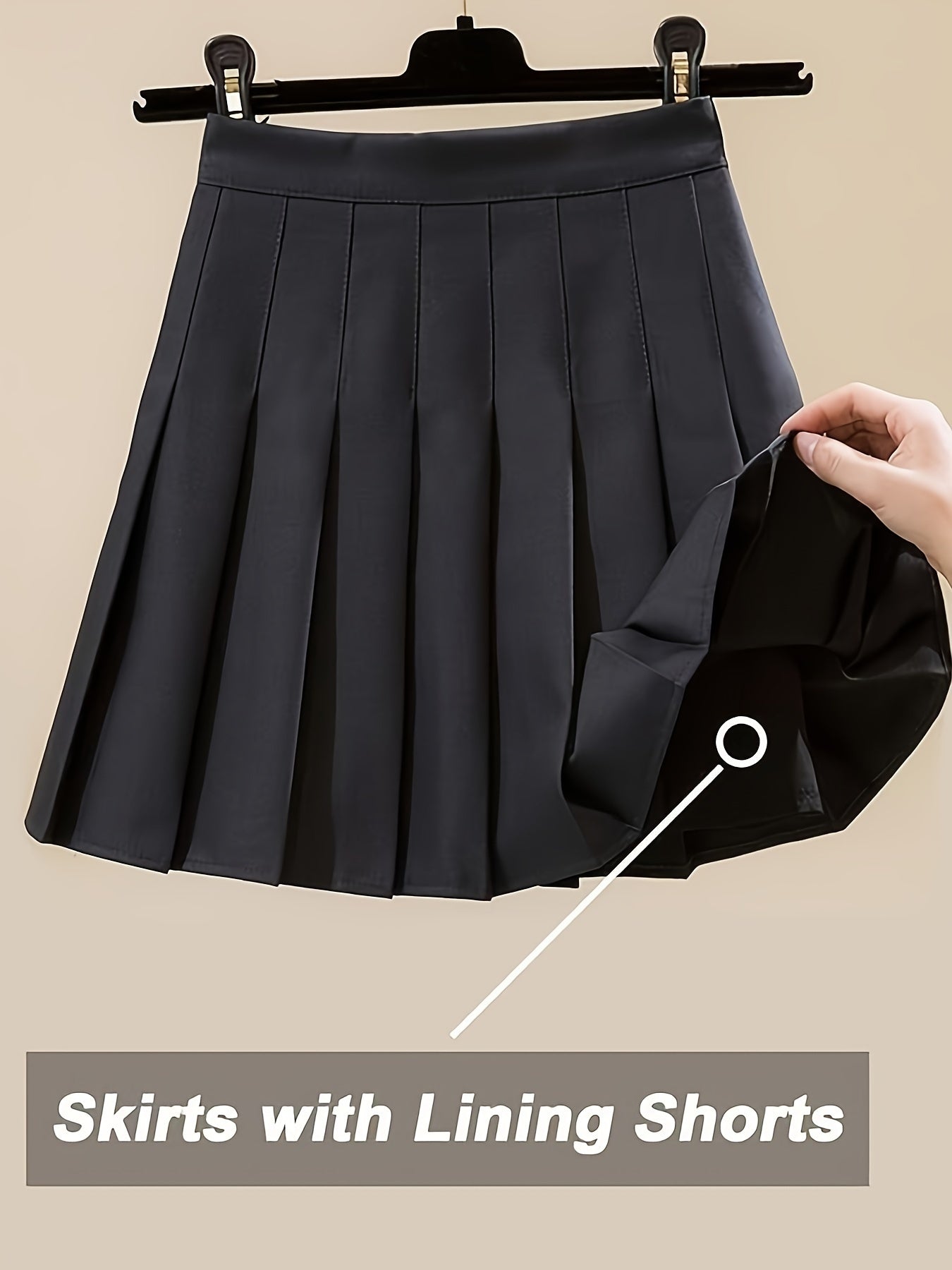 Hoge taille damesrok met plooien en katoenmix: stijlvol en comfortabel! afbeelding 7
