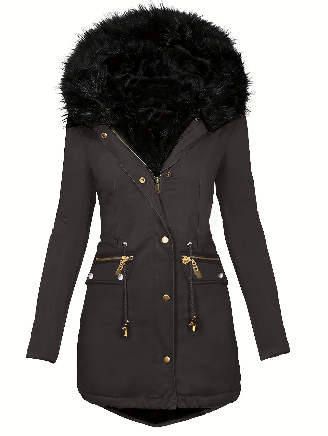 Trendy parka jas van luxe katoenmix | Verstelbare taille en praktische zakken | Perfect voor herfst en winter afbeelding 2