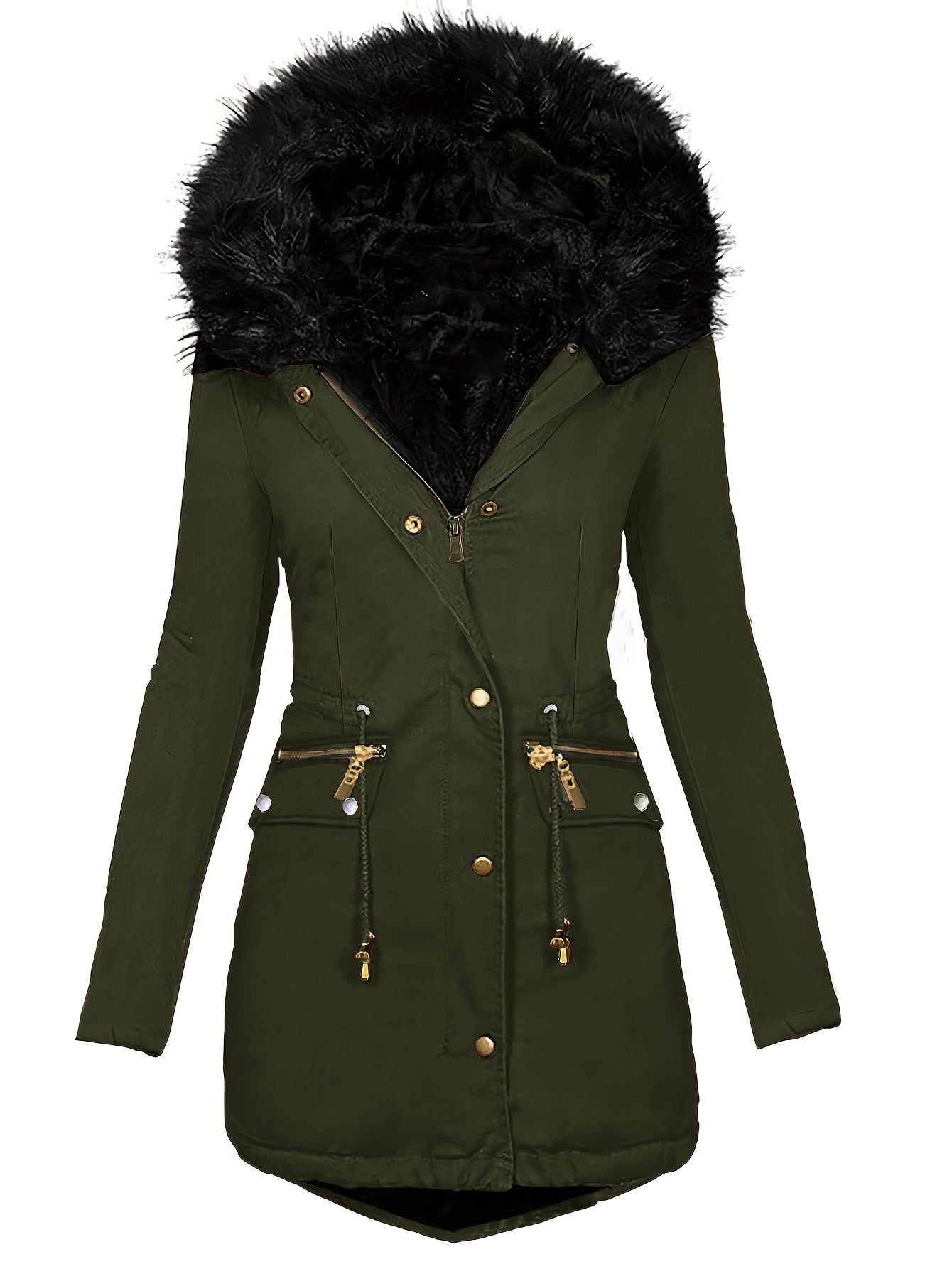 Trendy parka jas van luxe katoenmix | Verstelbare taille en praktische zakken | Perfect voor herfst en winter afbeelding 6