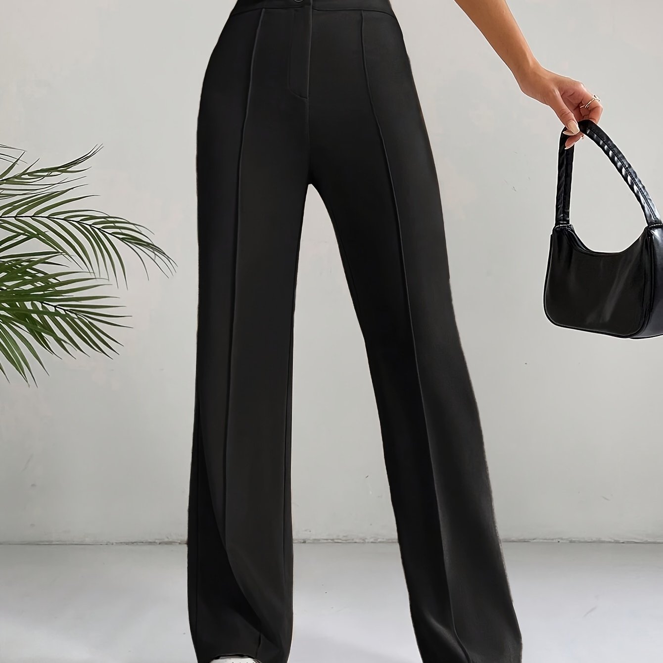 "Stijlvolle hoge taille broek van luxe katoenmix - Shop nu!" afbeelding 13
