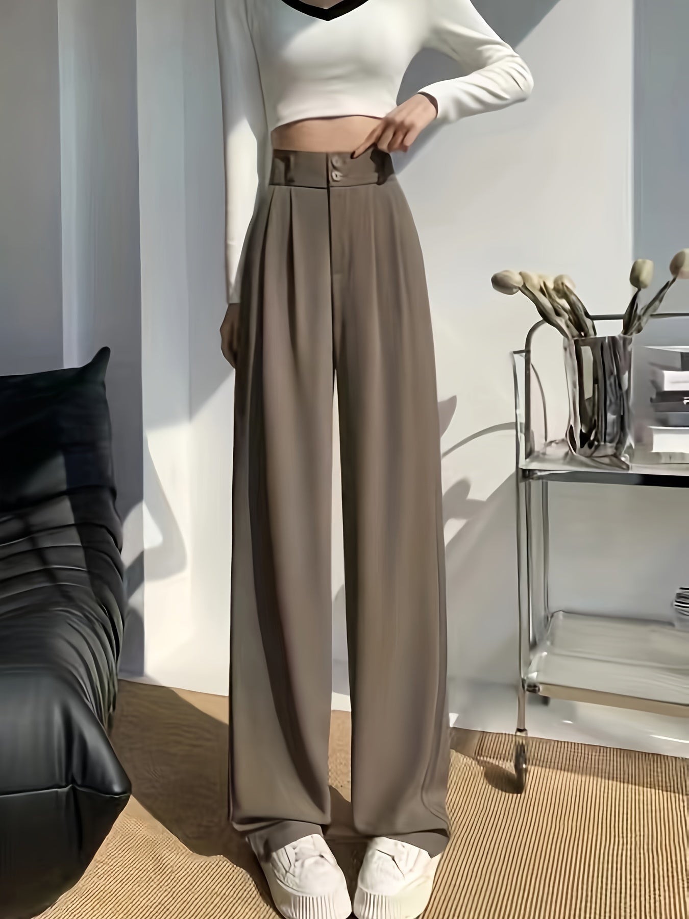 Dames chino broek van luxe katoenmix | Comfortabel en stijlvol | Perfect voor elke gelegenheid afbeelding 4