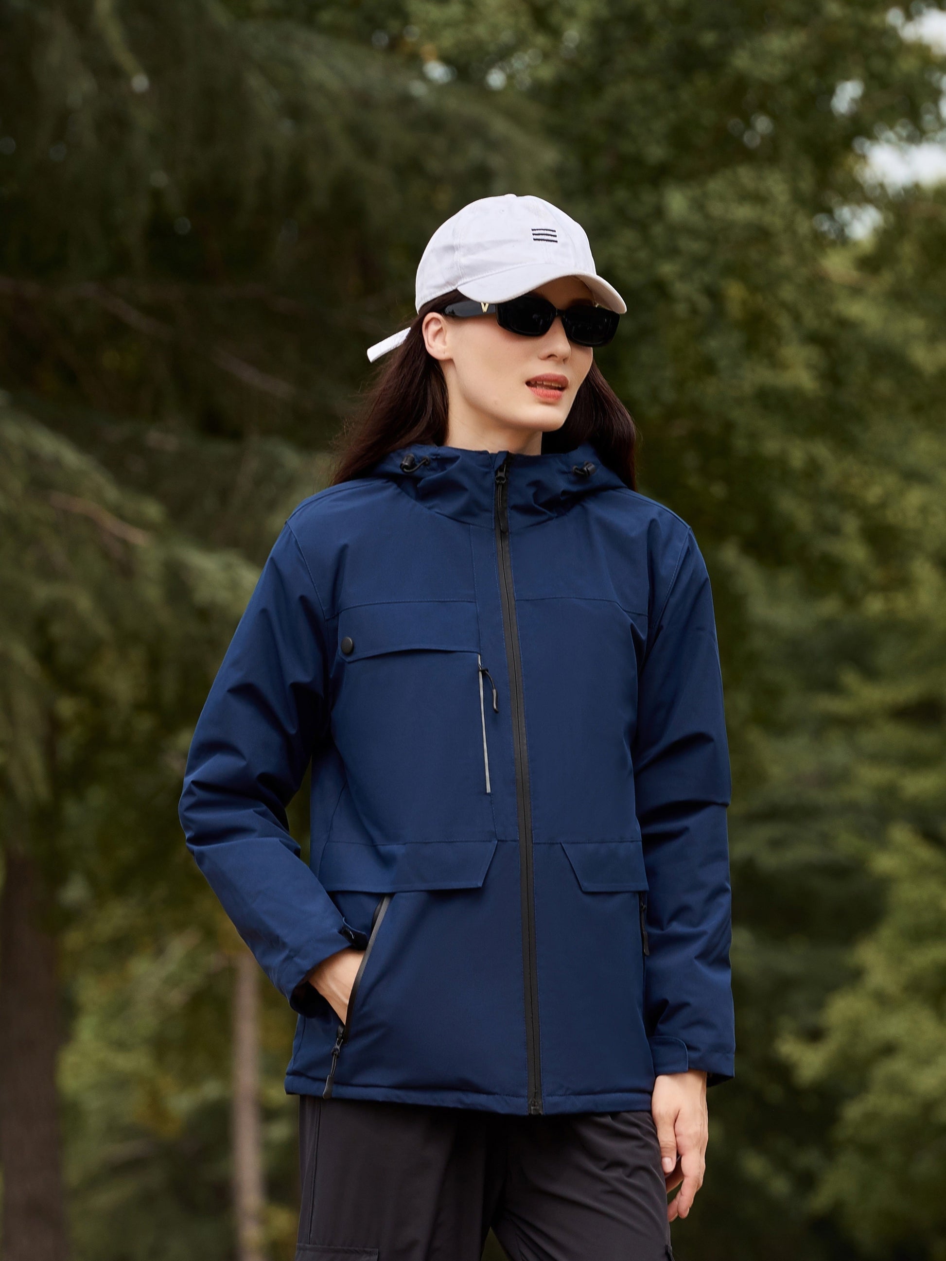 Dames Pluche Outdoor Punch Jas: Stijlvol & Warm voor Buitenavonturen! afbeelding 4