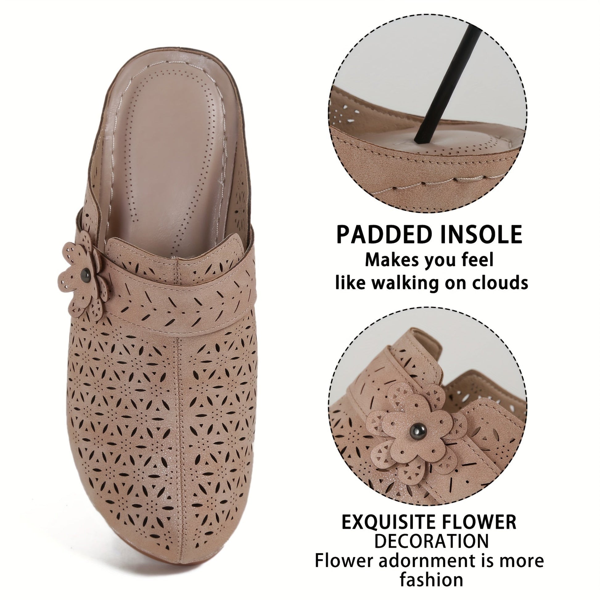 Stijlvol en comfortabel: Geperforeerde bloemenmuiltjes voor de moderne vrouw afbeelding 8