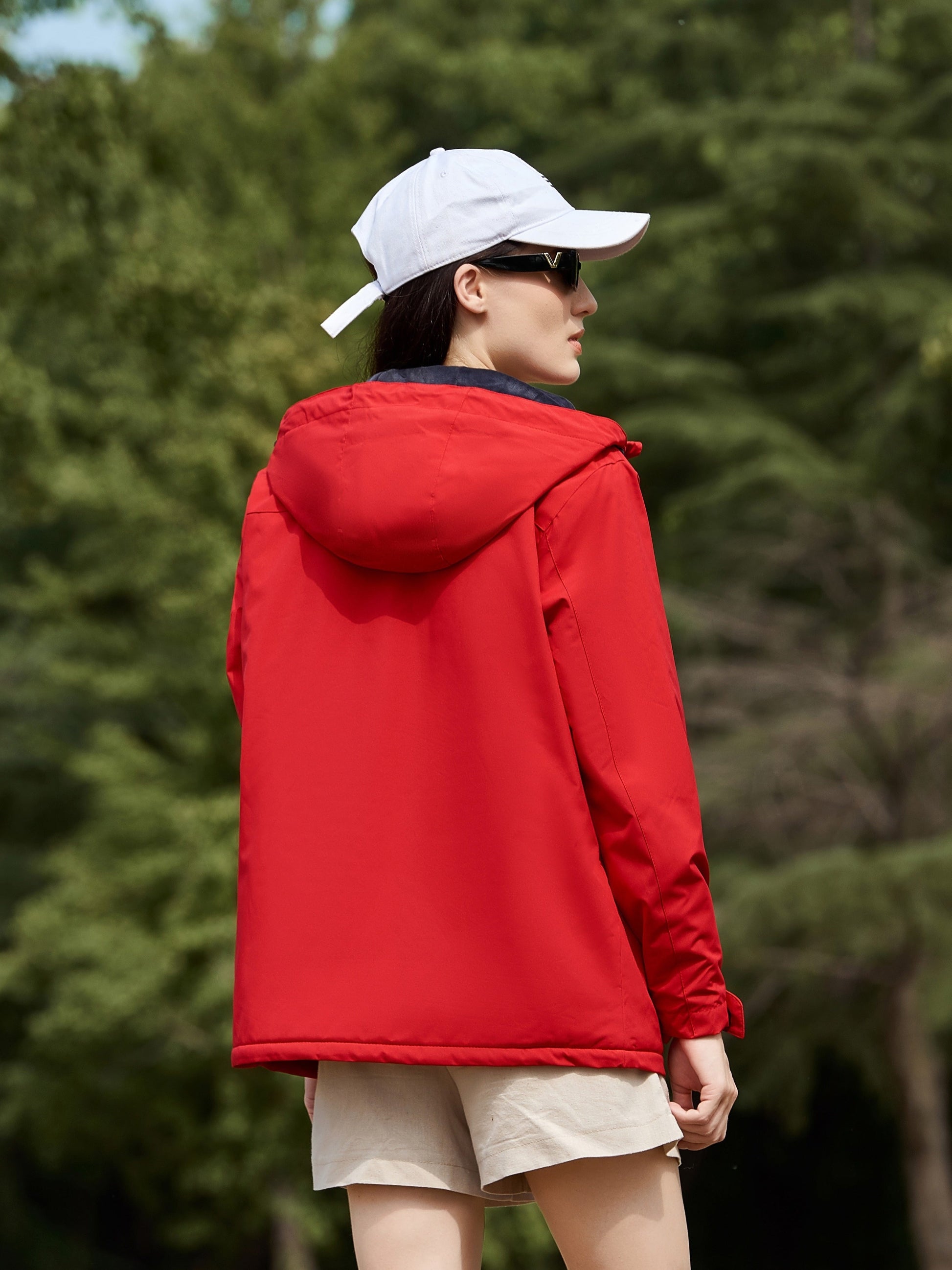 Dames Pluche Outdoor Punch Jas: Stijlvol & Warm voor Buitenavonturen! afbeelding 5