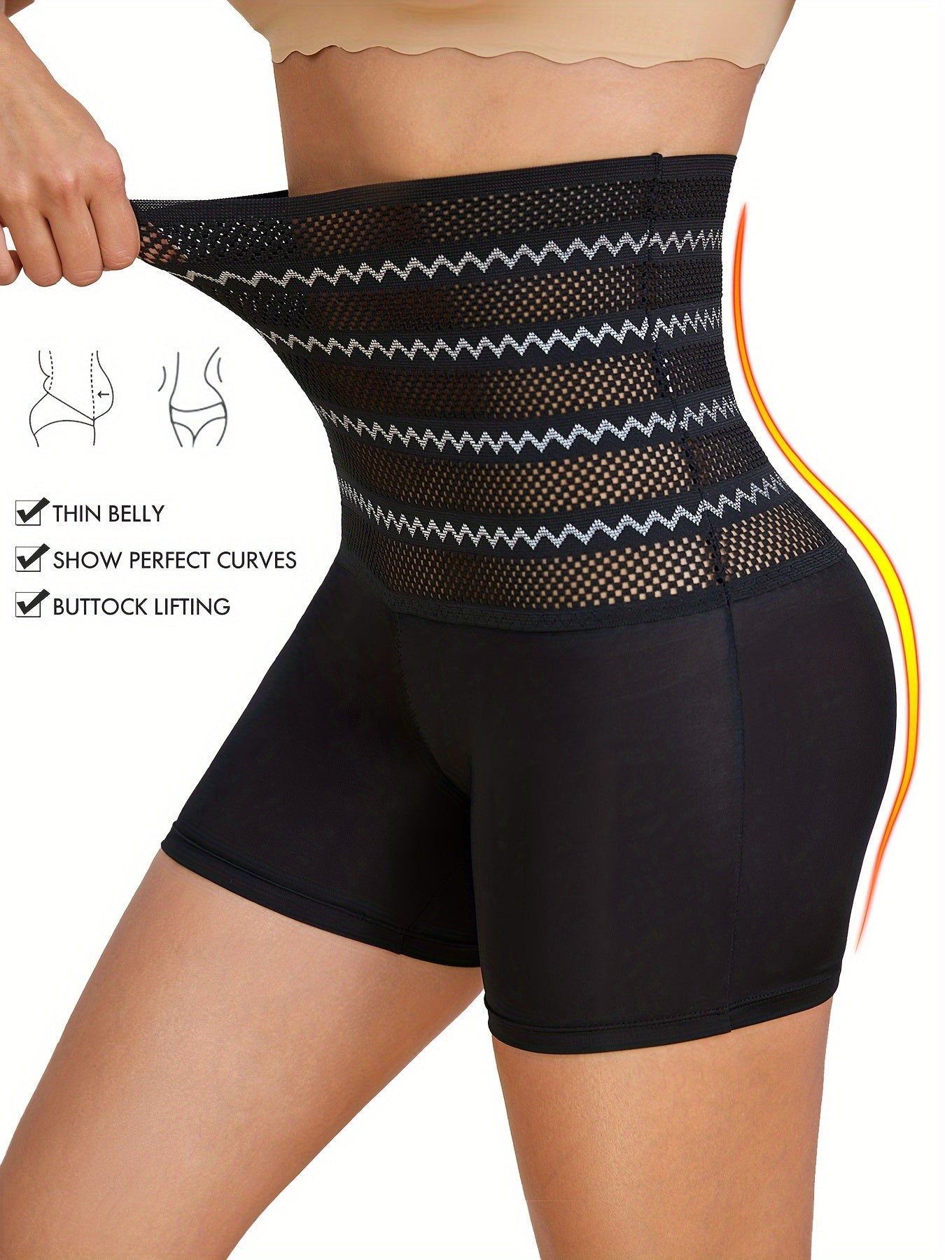 Corrigerende hoge taille onderbroek van ademende stof | Figuuraccentuerend en comfortabel afbeelding 7