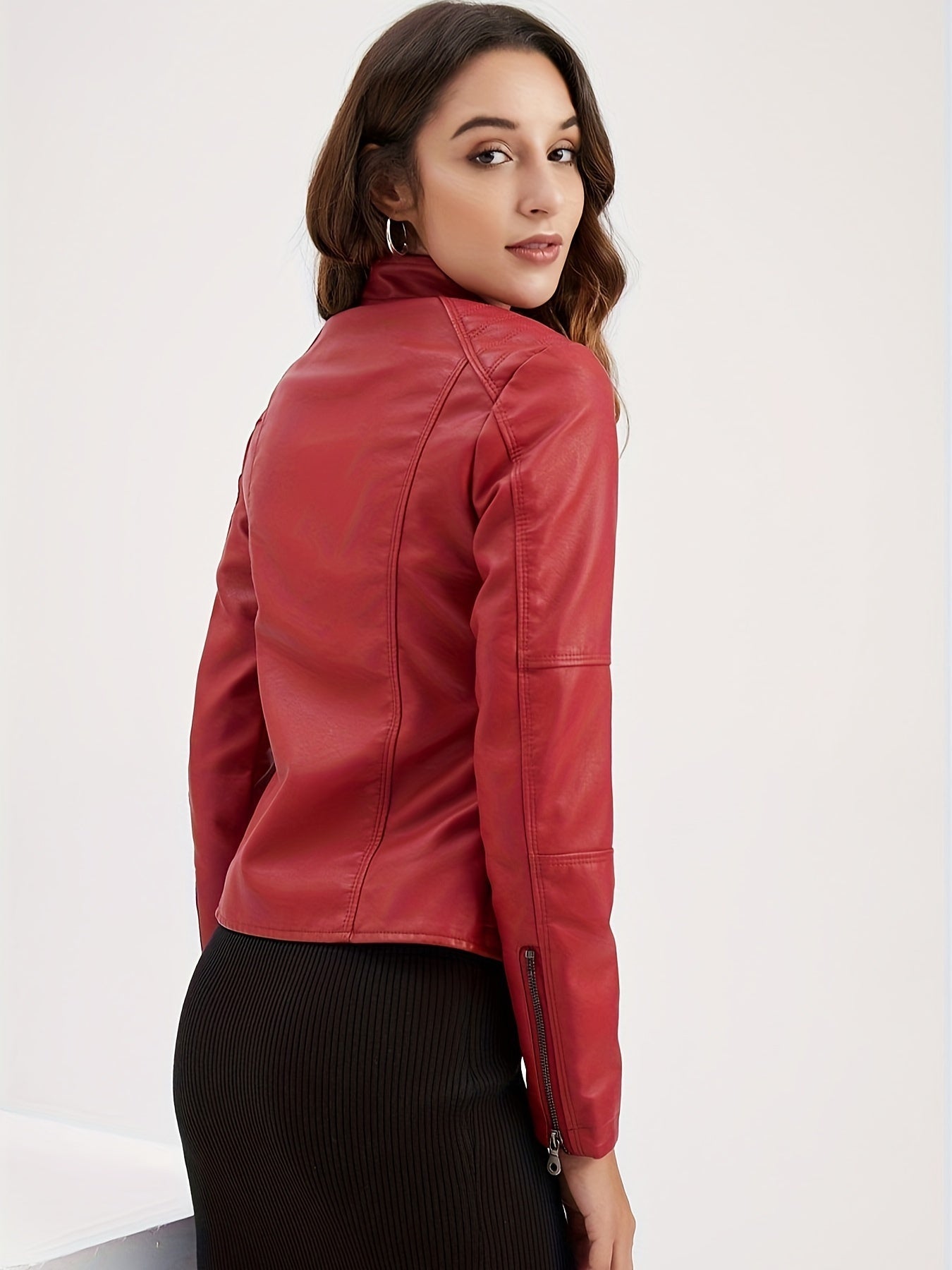 Stoer en stijlvol: Faux leren bikerjack voor heren – perfect voor de winter! afbeelding 8