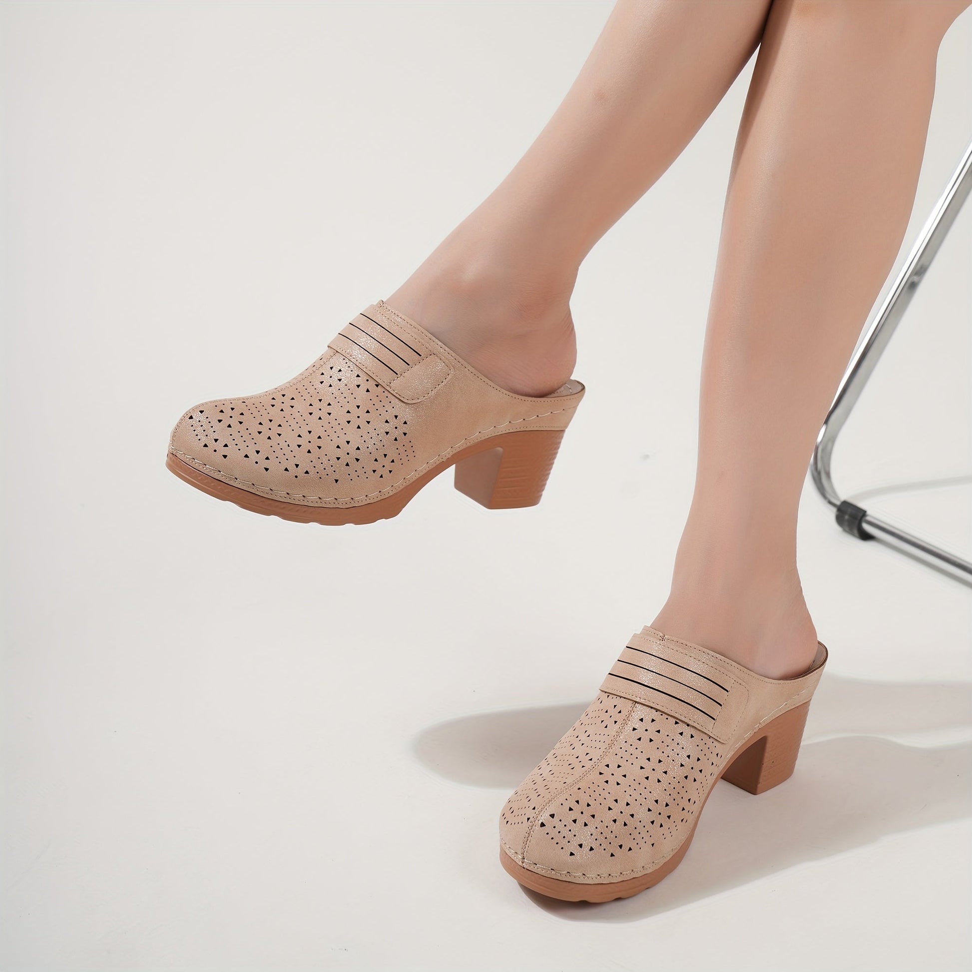 Stijlvolle dames sandalen met dikke hak: geniet van comfort en uitstraling afbeelding 6