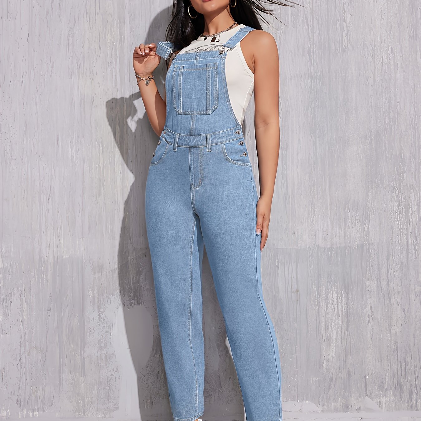 Lichtblauwe denim overalls - Comfortabel & tijdloos | Shop nu! afbeelding 7