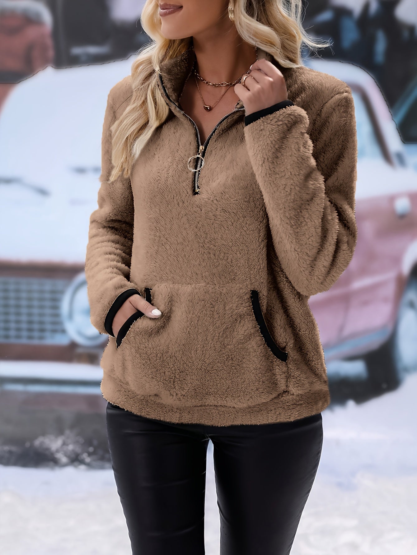 Zacht en stijlvol heren sweatshirt van premium katoenmix afbeelding 2