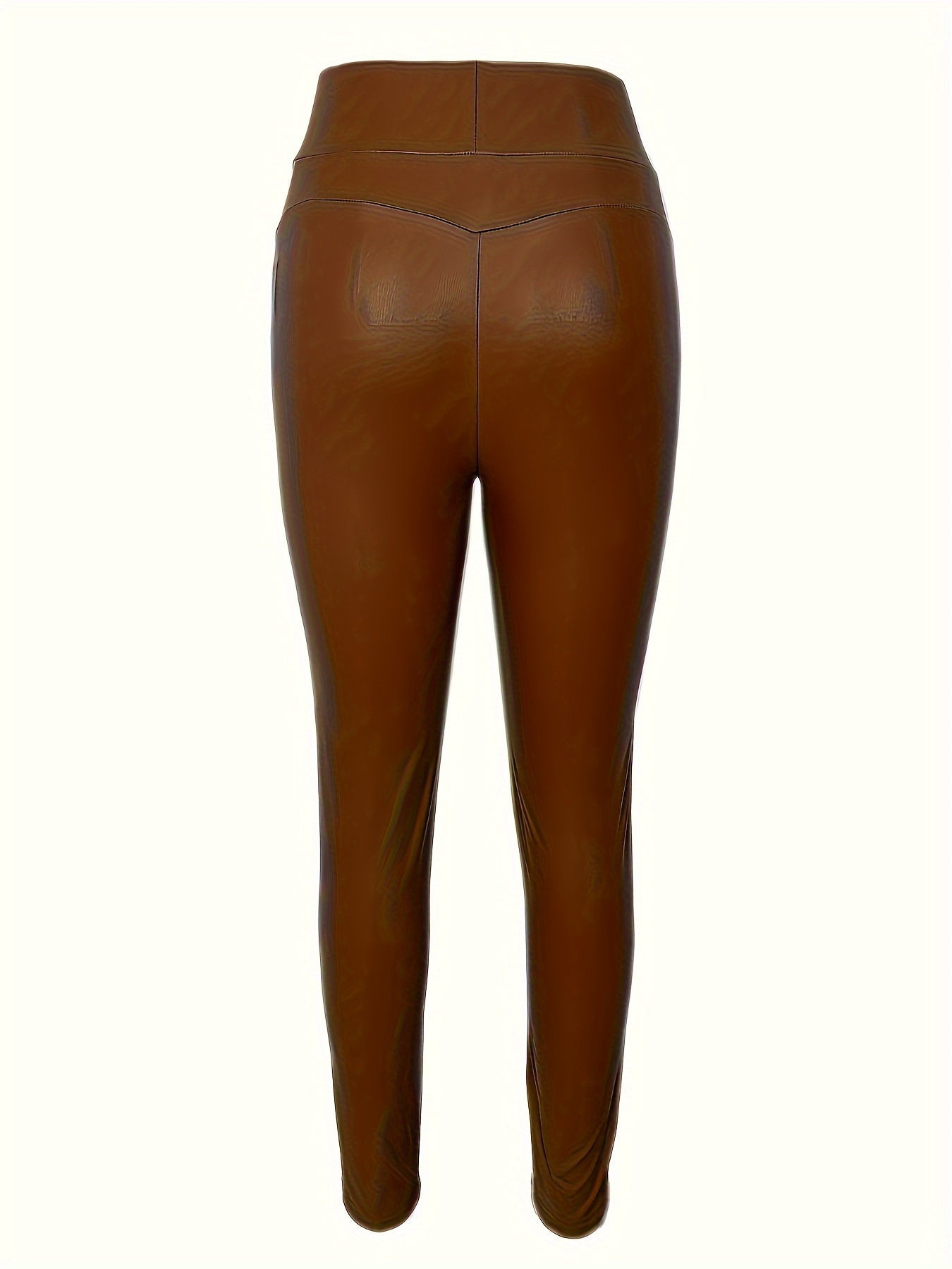 Stijlvolle PU Skinny Broek: Elegante Look & Optimaal Draagcomfort afbeelding 4