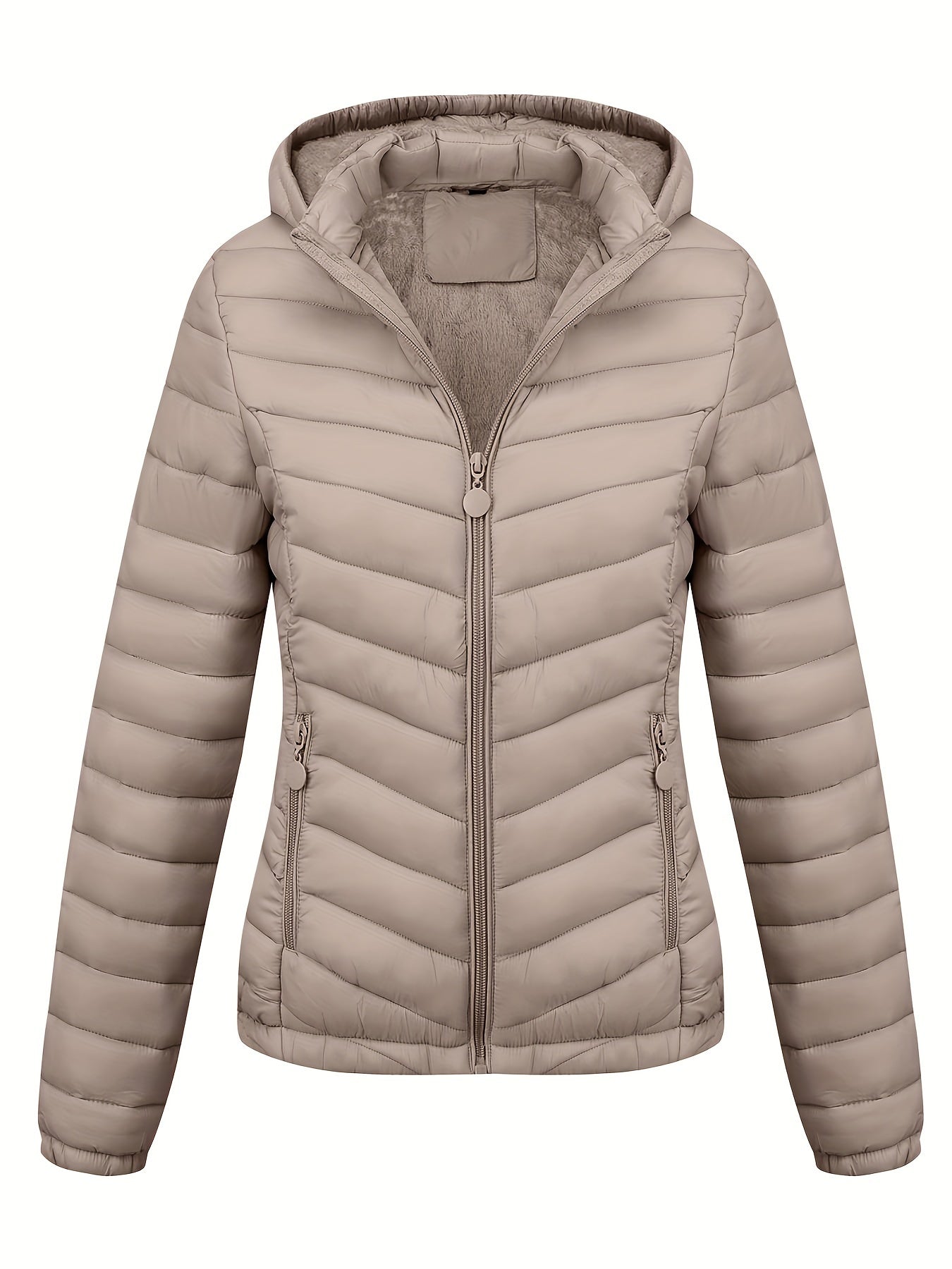Stijlvolle en Comfortabele Puffy Hoodie Jas van Zachte Katoenmix | Herfst & Winter Essentieel afbeelding 6