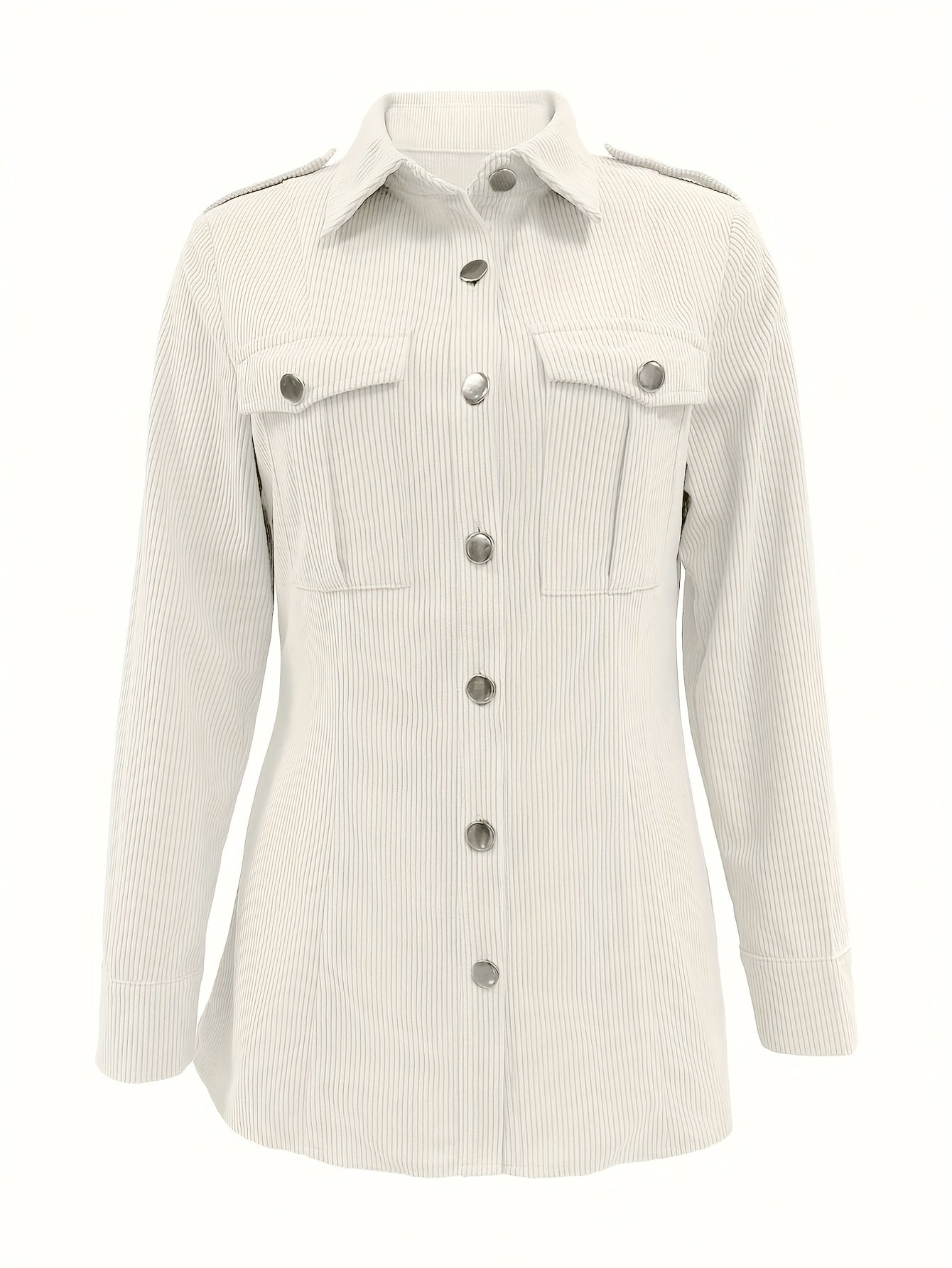 Stijlvolle dames corduroy blazer - Modieuze en functionele keuze. Met deze blazer van hoogwaardige katoenmix ben je chic én comfortabel gekleed in de herfst en winter. Ontdek de elegante details en praktische vlinderzakken! afbeelding 10