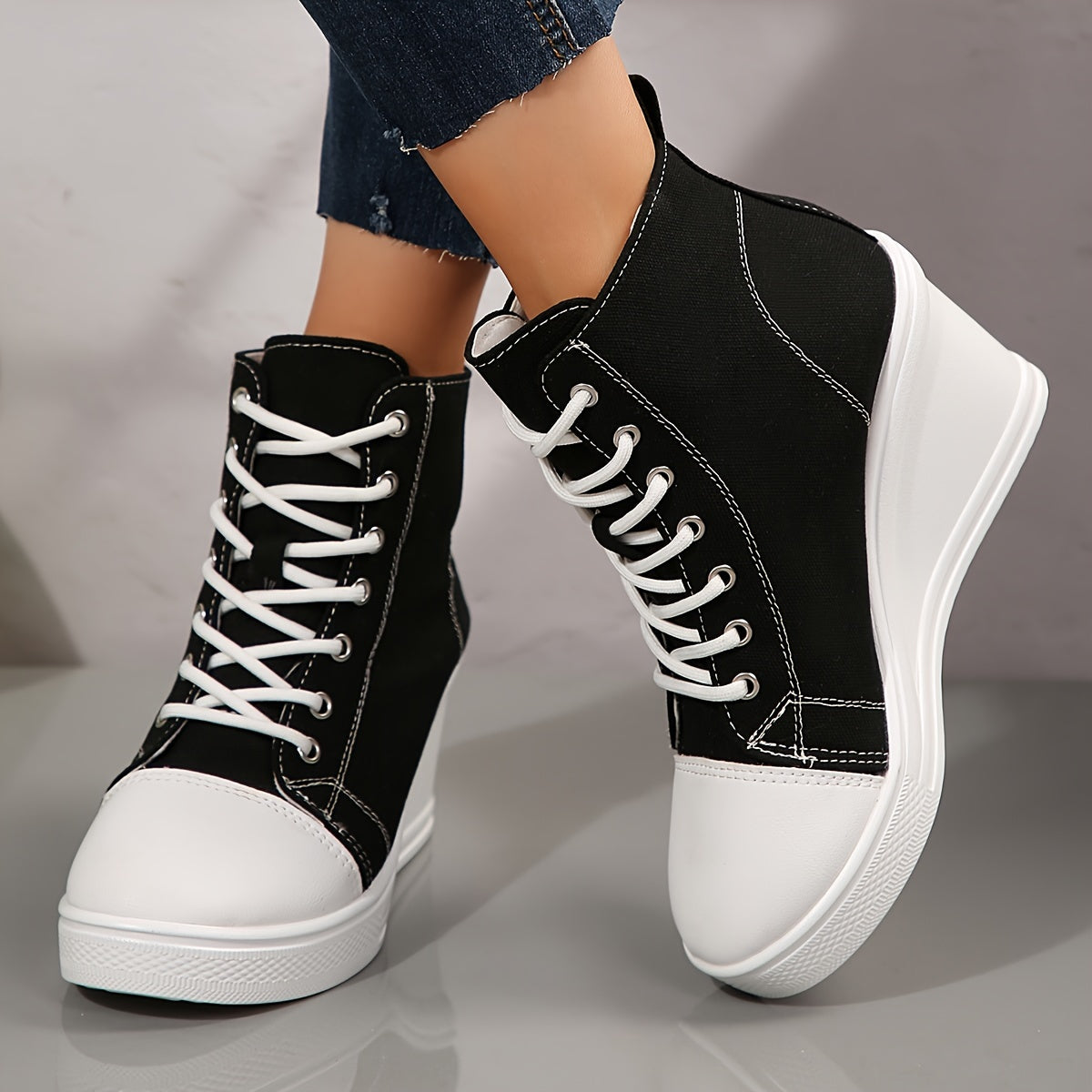Stijlvolle dames enkellaarzen met wedge hak: de perfecte mix van comfort en fashion afbeelding 10