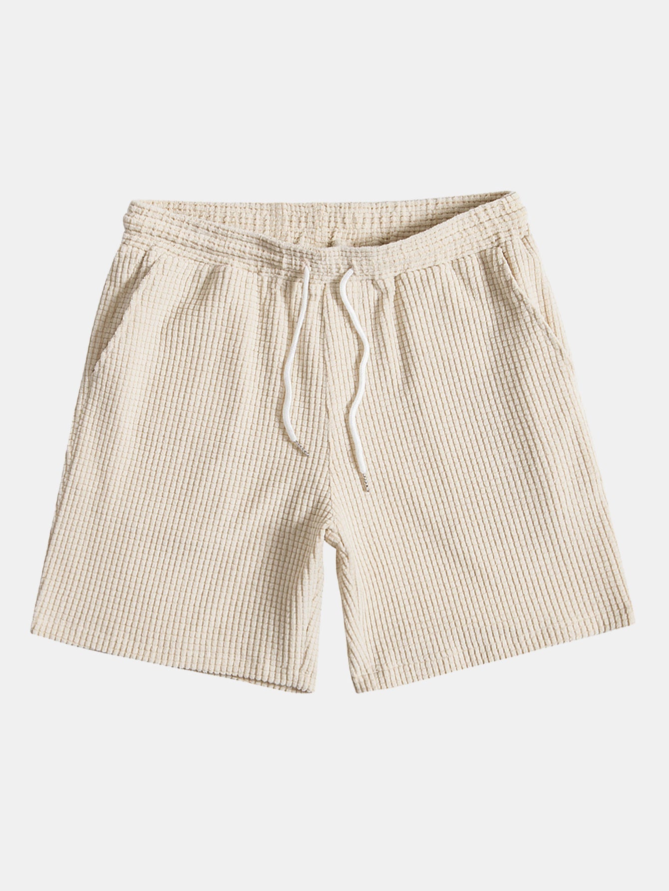 Stijlvolle Wafelpoloshirt en -shorts voor Heren