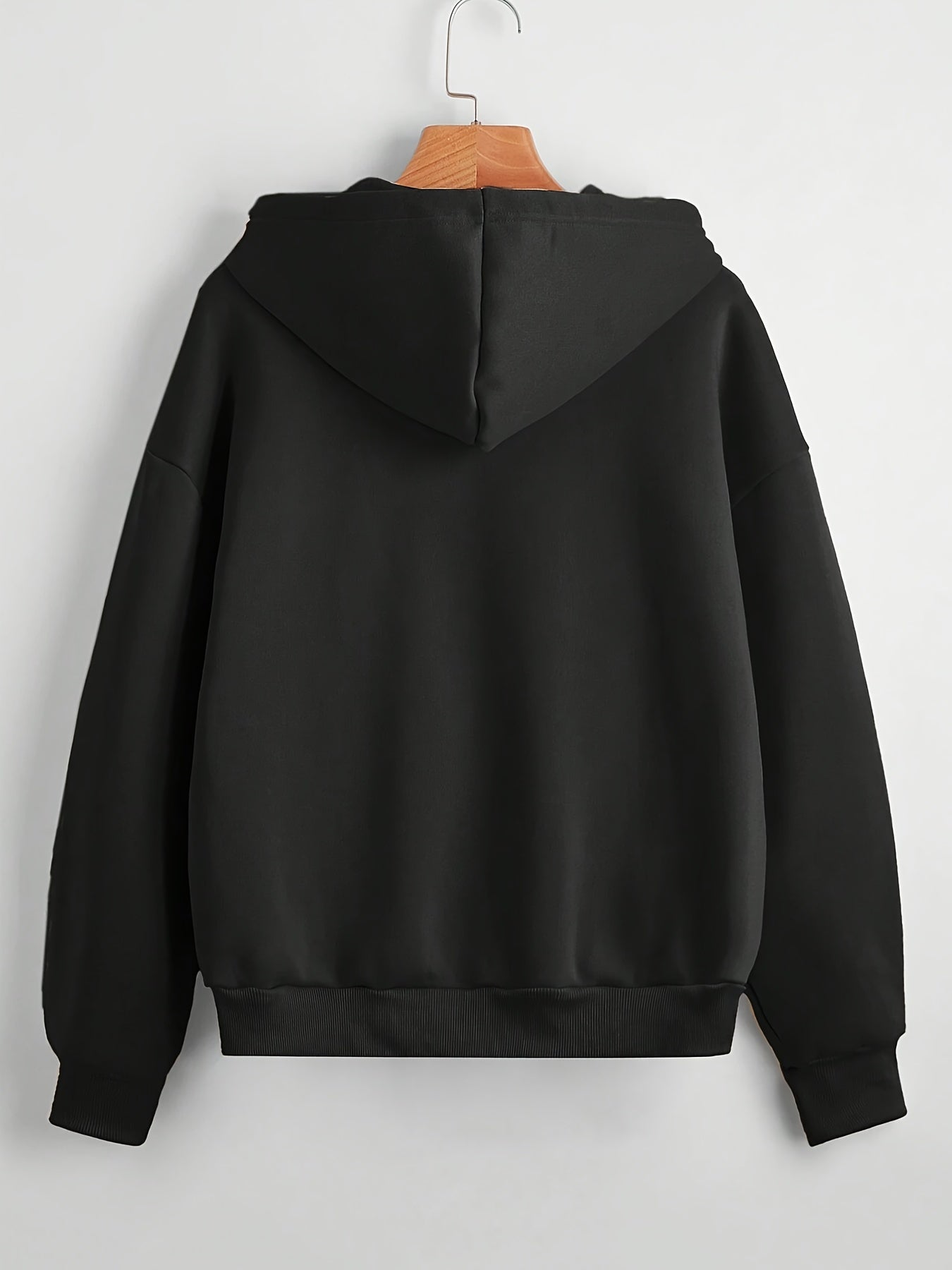 Stijlvolle herfst- en winterhoodie met korte lengte en capuchon | Comfortabele en modieuze keuze met hoogwaardige katoenmix | Verkrijgbaar in effen kleuren afbeelding 9