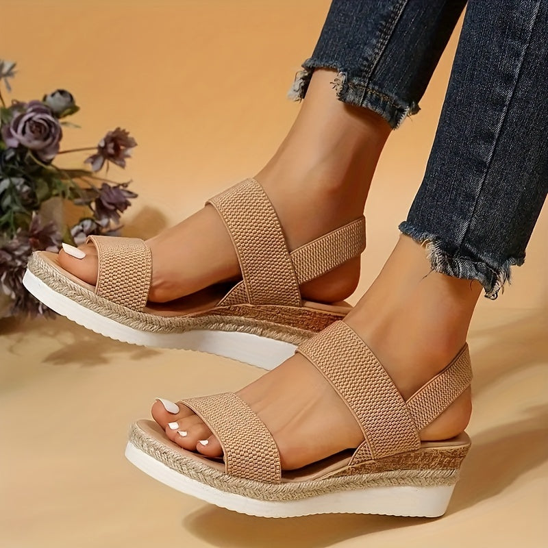 Hippe effen dames sandalen met enkelbandje | Elegante en comfortabele schoenen voor de lente en zomer afbeelding 10