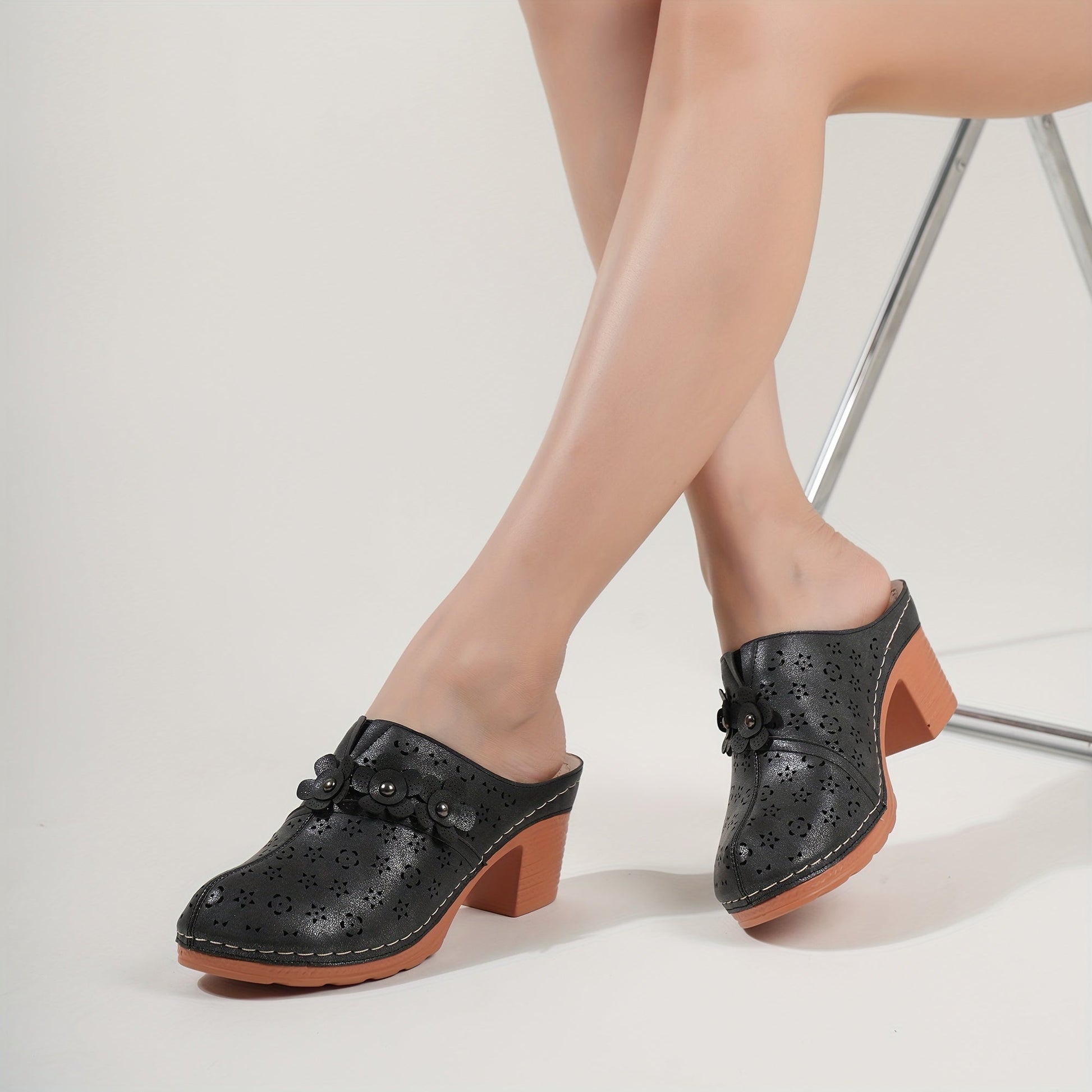 Stijlvolle chunky dames mules: comfortabel en chic | Shop nu! afbeelding 5