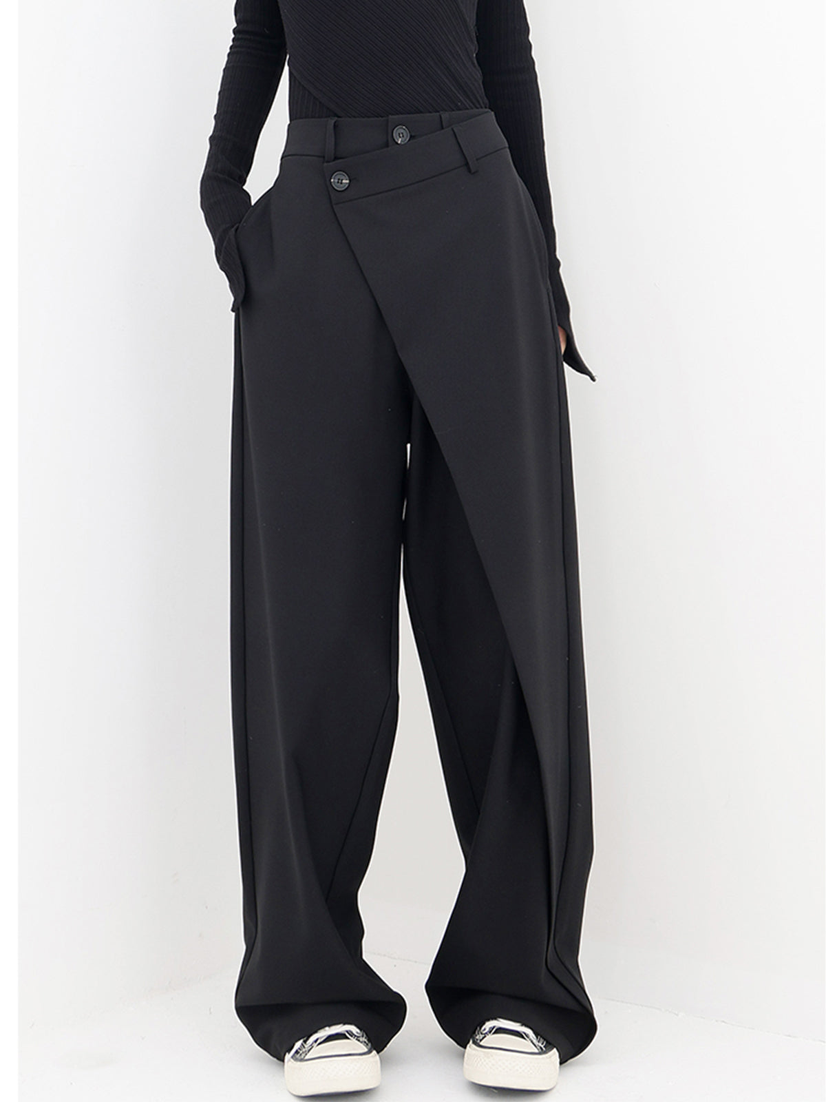 Nina | Asymmetrische wijde broek