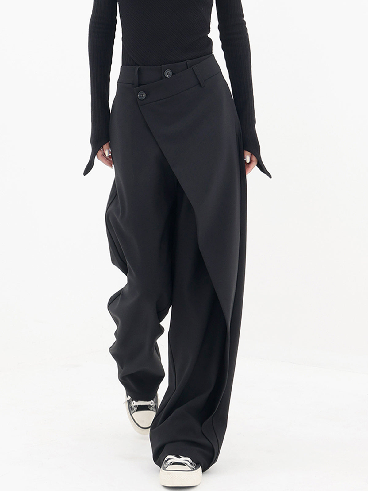 Nina | Asymmetrische wijde broek