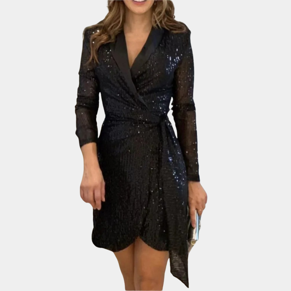 Elise | Elegante damesblazerjurk met ceintuur