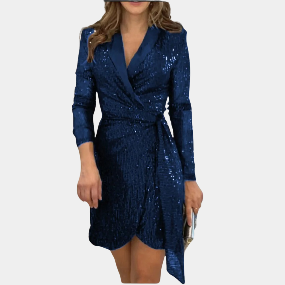 Elise | Elegante damesblazerjurk met ceintuur