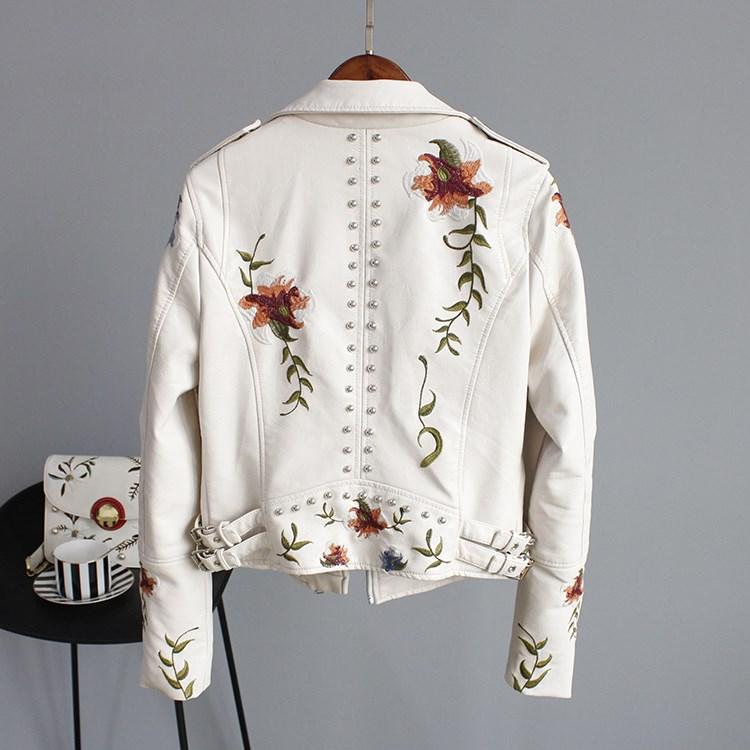 Flora | Leren jack