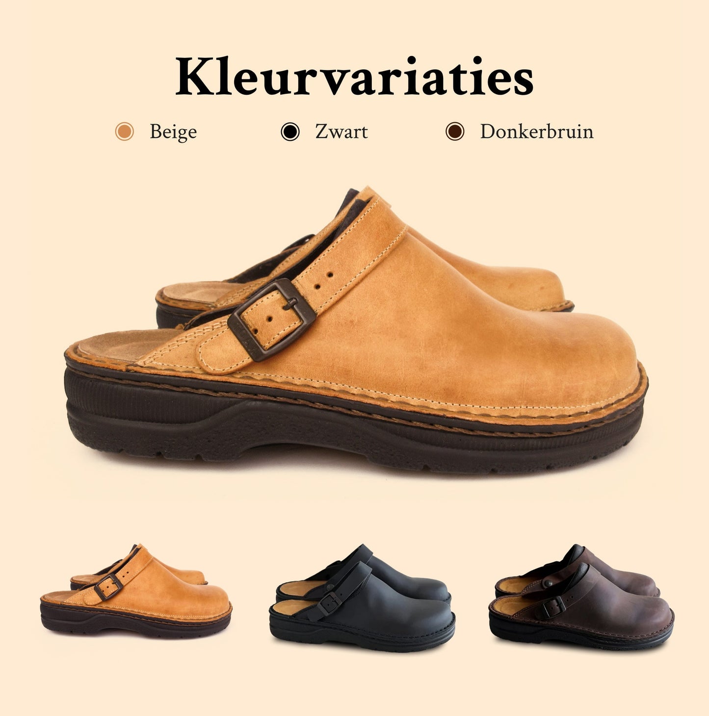 Stijlvolle Leren Herenpantoffels - Johan