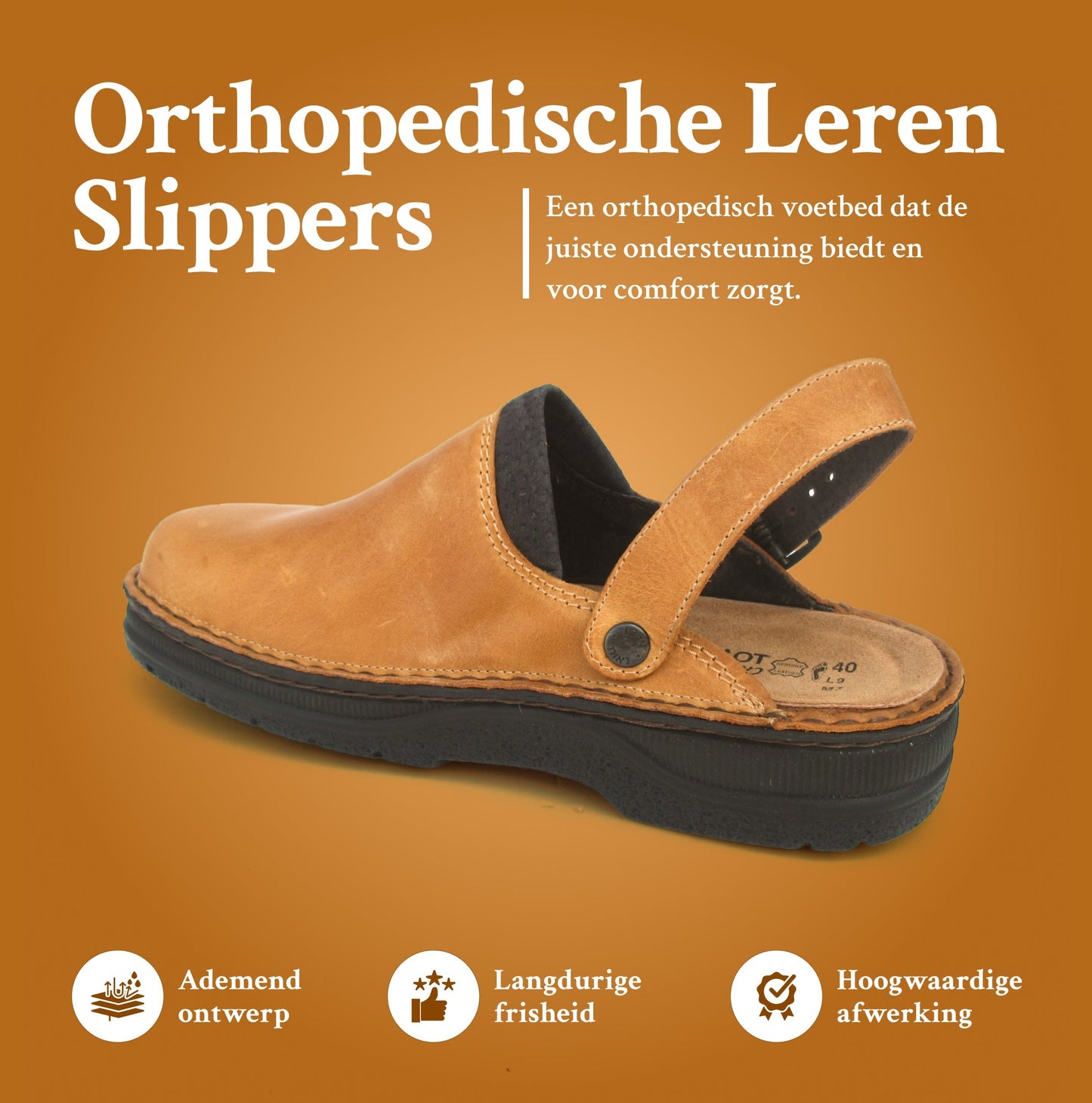 Stijlvolle Leren Herenpantoffels - Johan