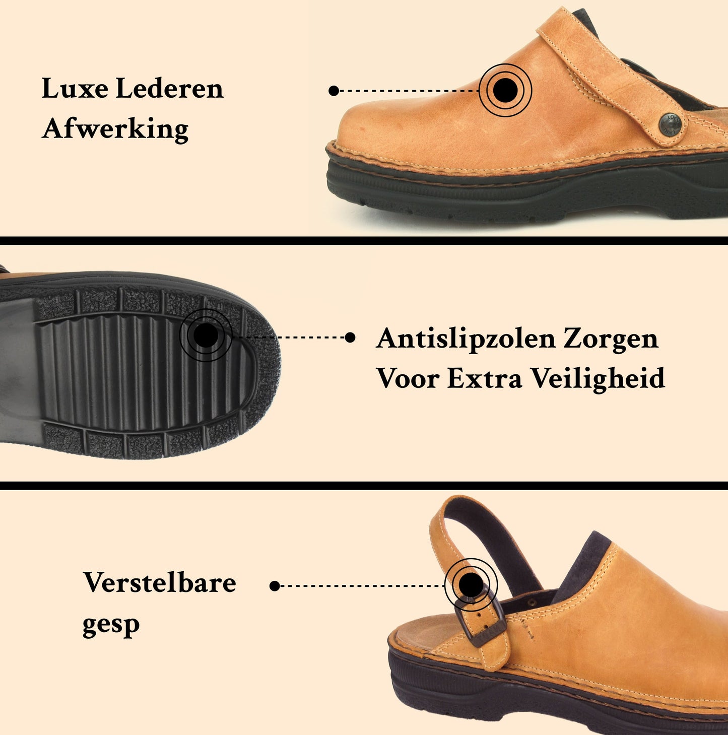 Stijlvolle Leren Herenpantoffels - Johan