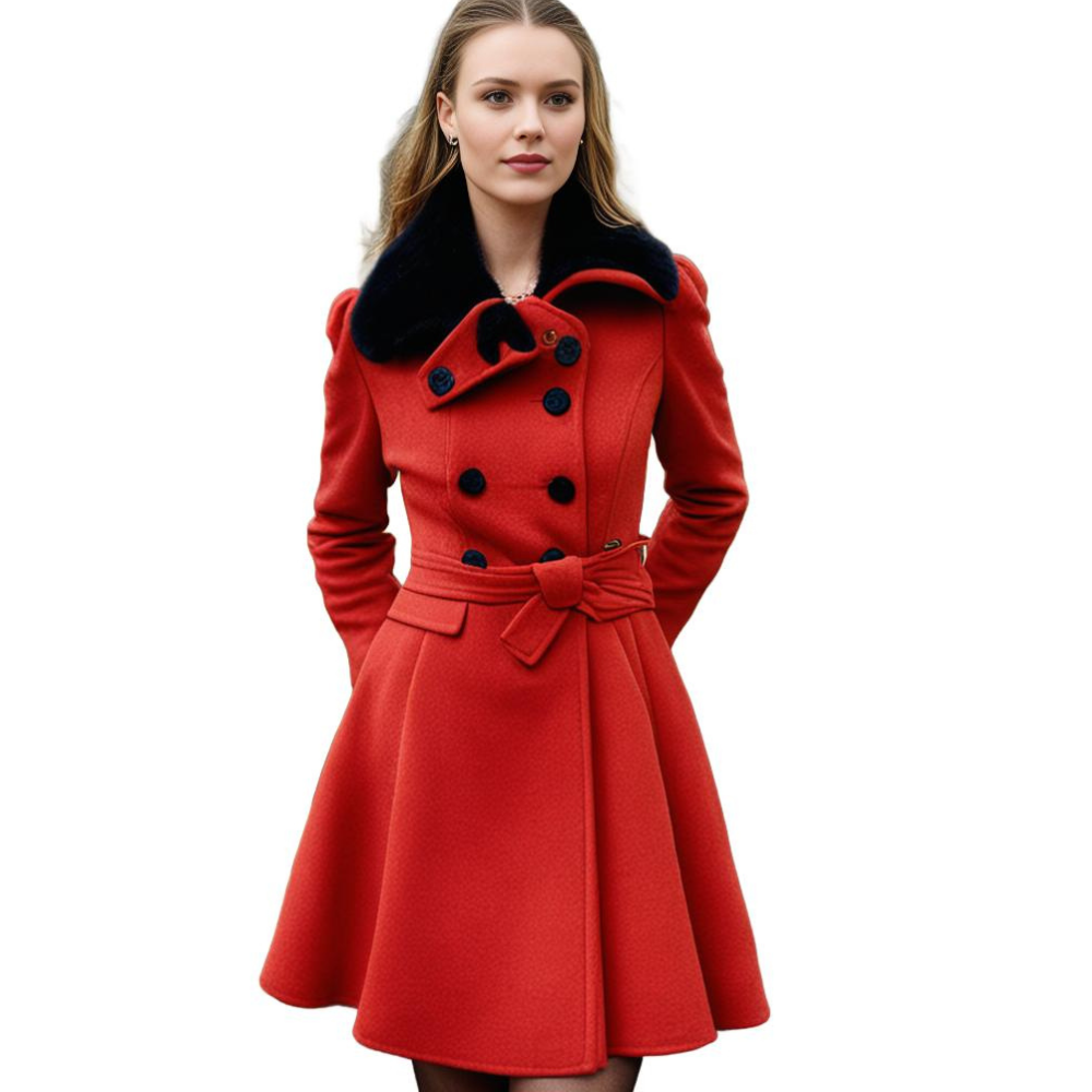 Nina | Warme lange winterjas voor dames